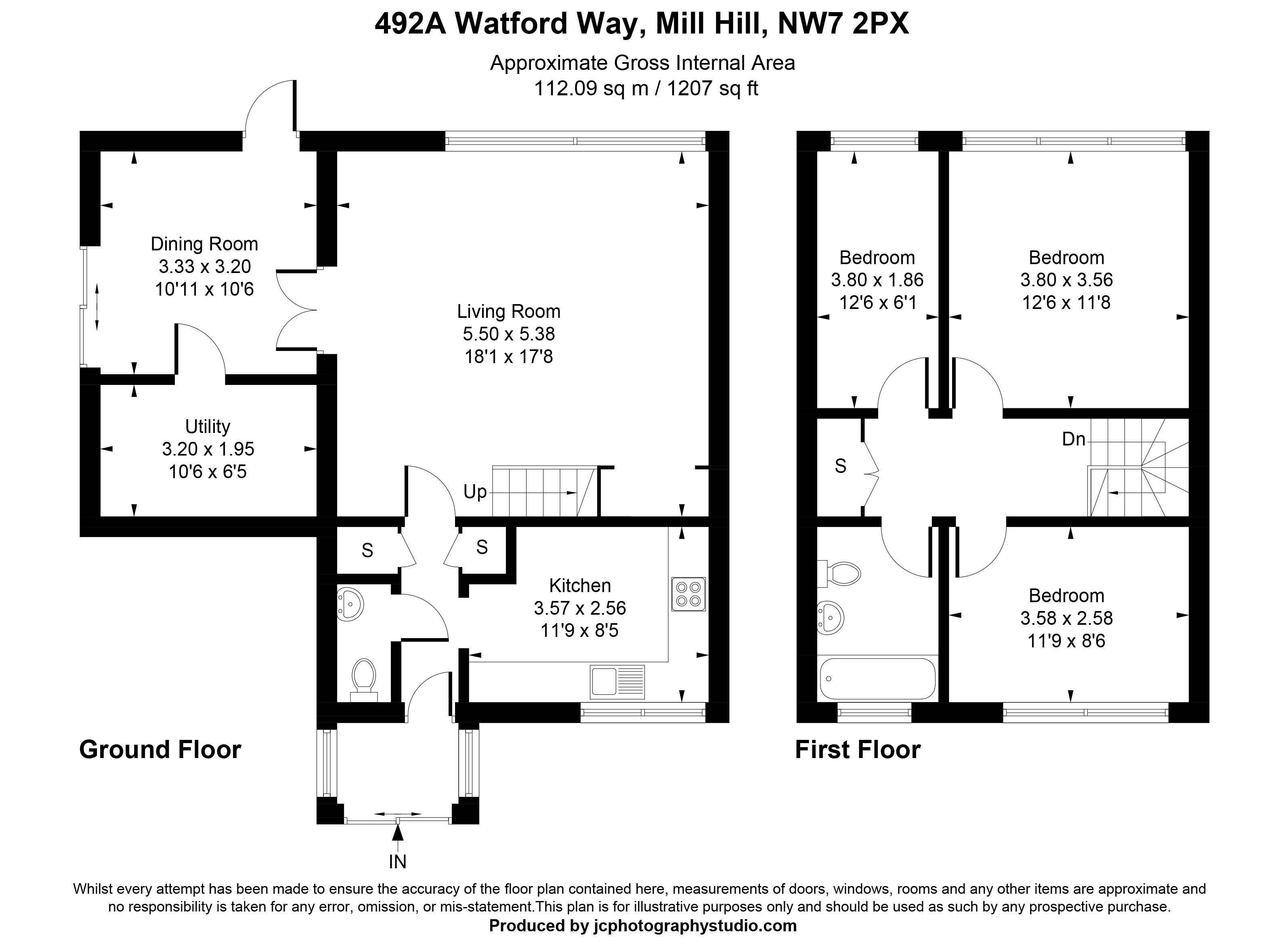 492A & 492B, Watford Way, Mill Hill floorplan
