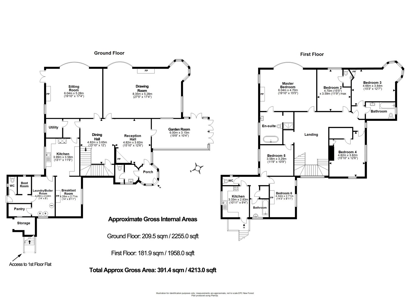 Southampton Road, Boldre, Lymington SO41, 6 bedroom detached house for