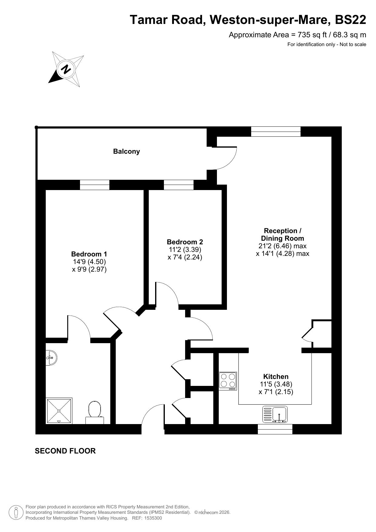 Tamar Court Tamar Road, Worle floorplan