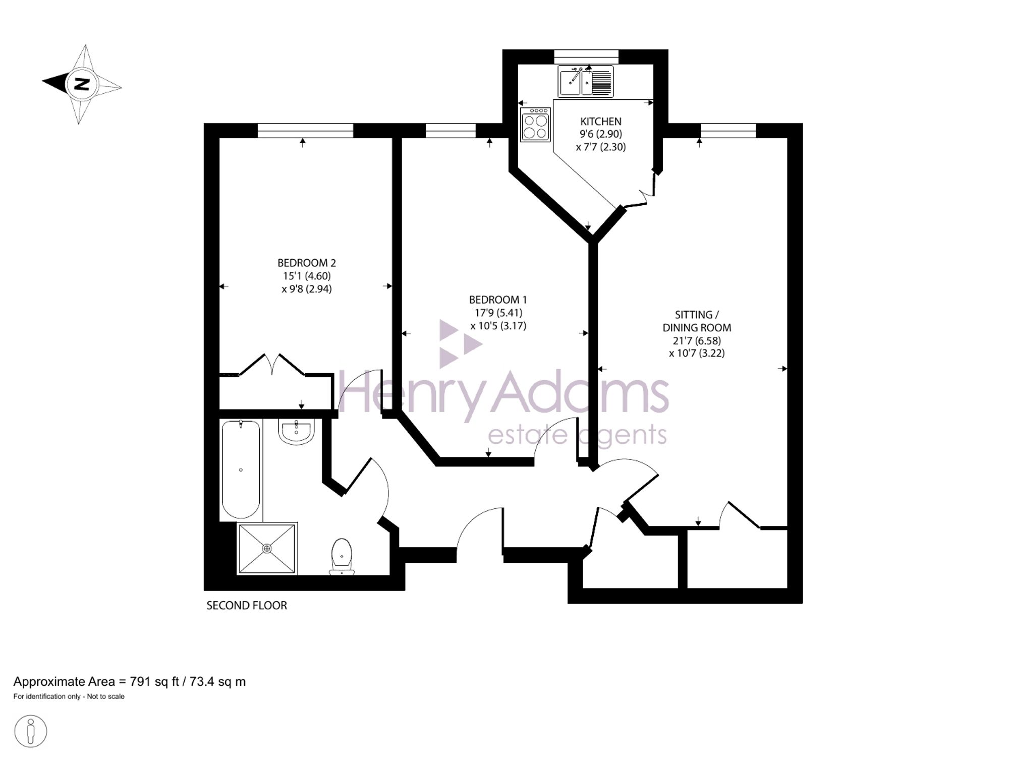 49 Byron Court Stockbridge Road, Chichester floorplan