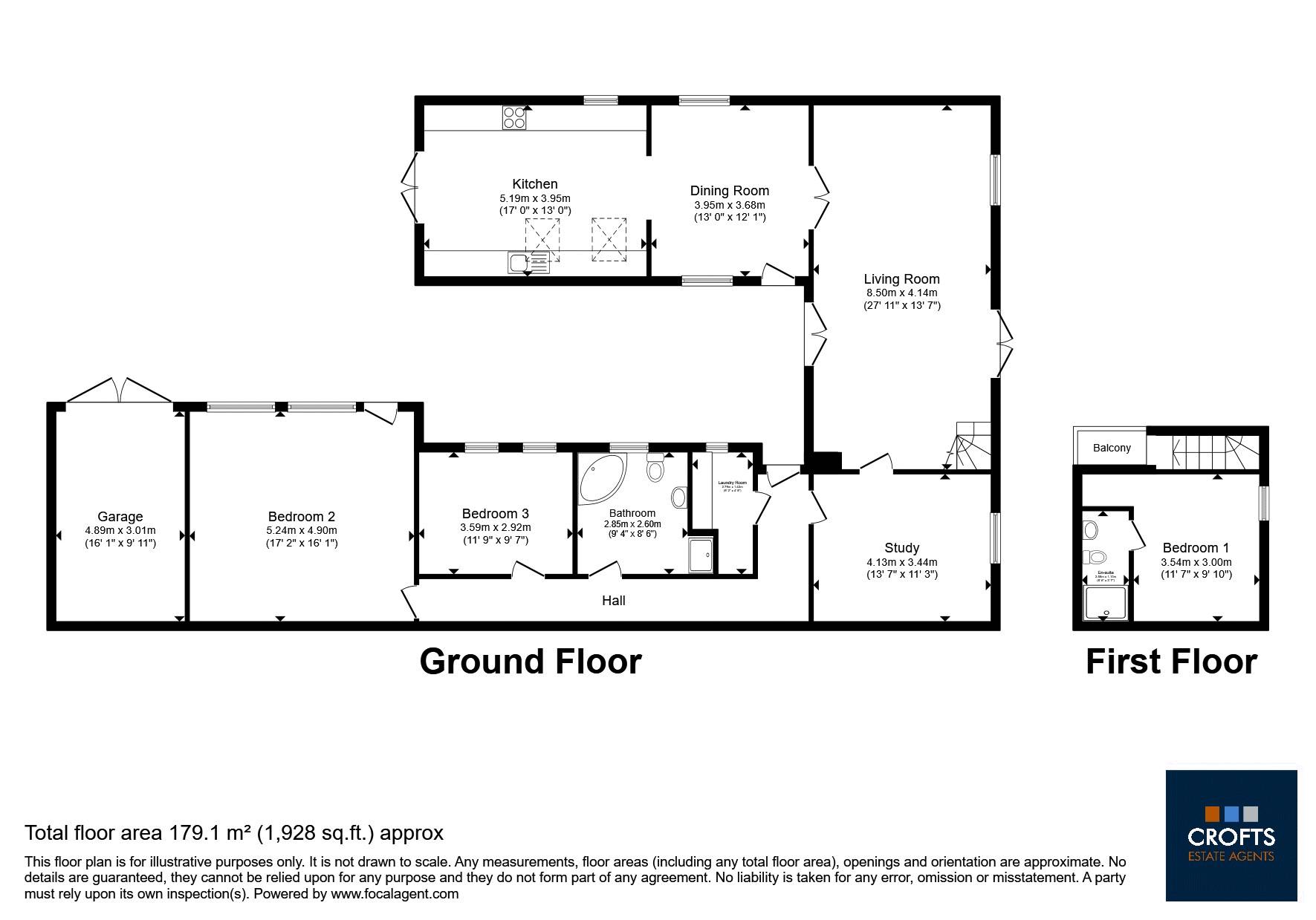 Lane End Barn, 33 Cravens Lane, Habrough floorplan
