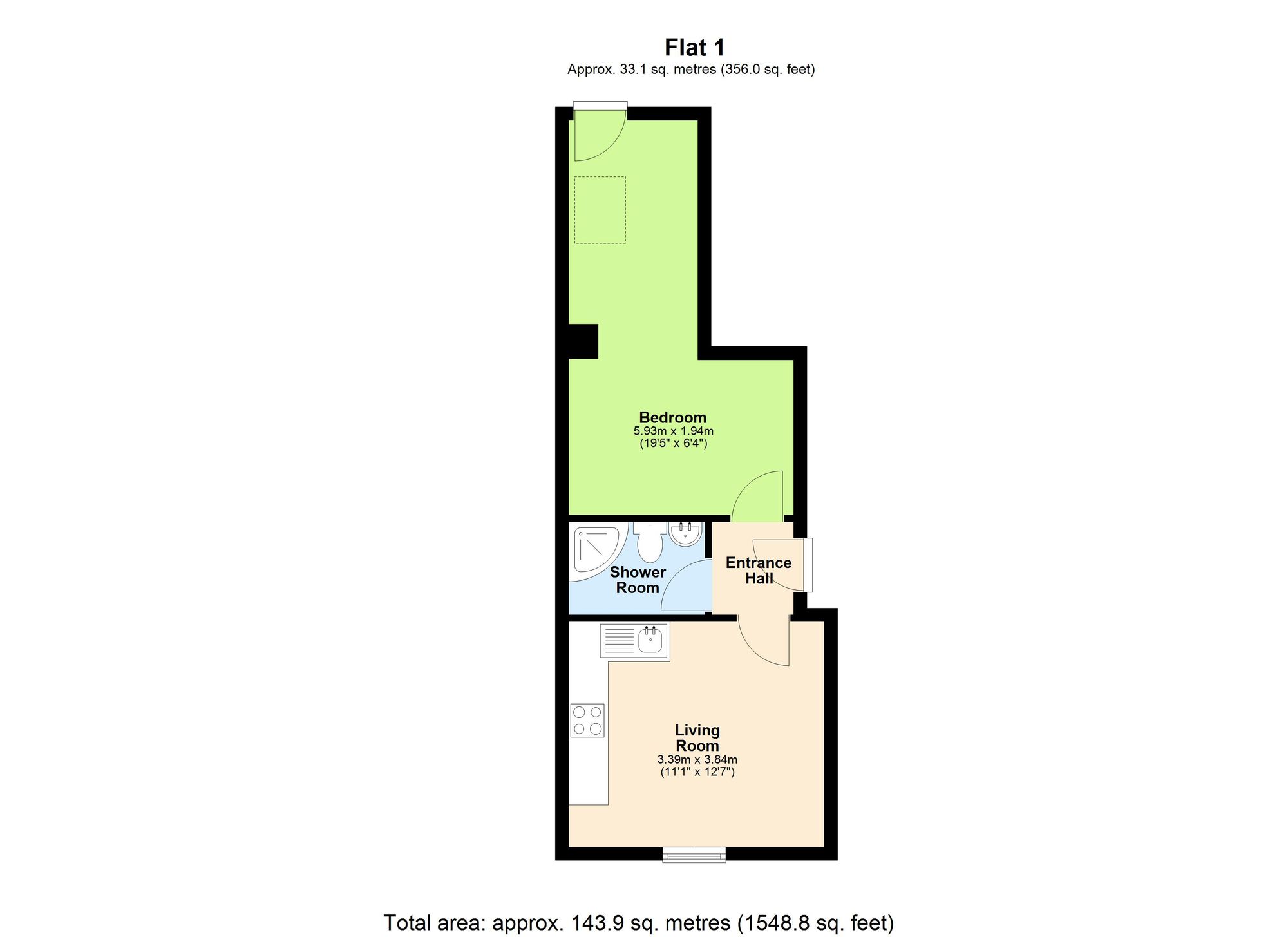 13 Bedford Street, Cardiff floorplan