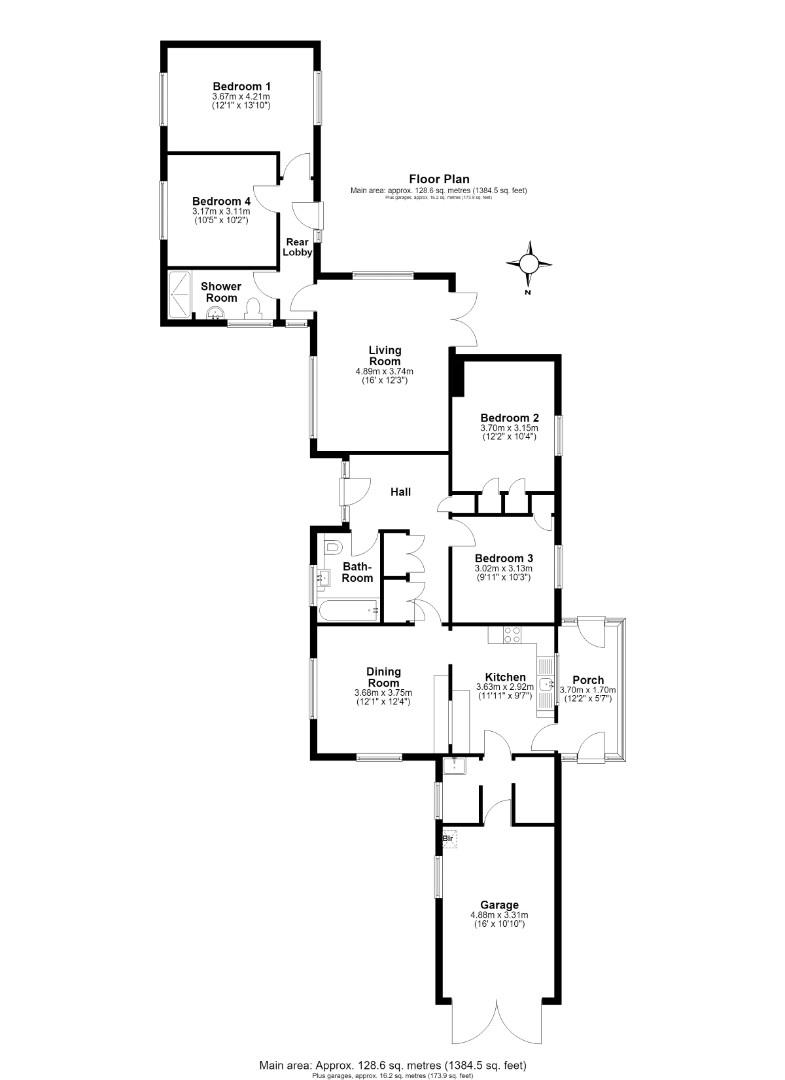 2, School Lane, Impington, Cambridge floorplan