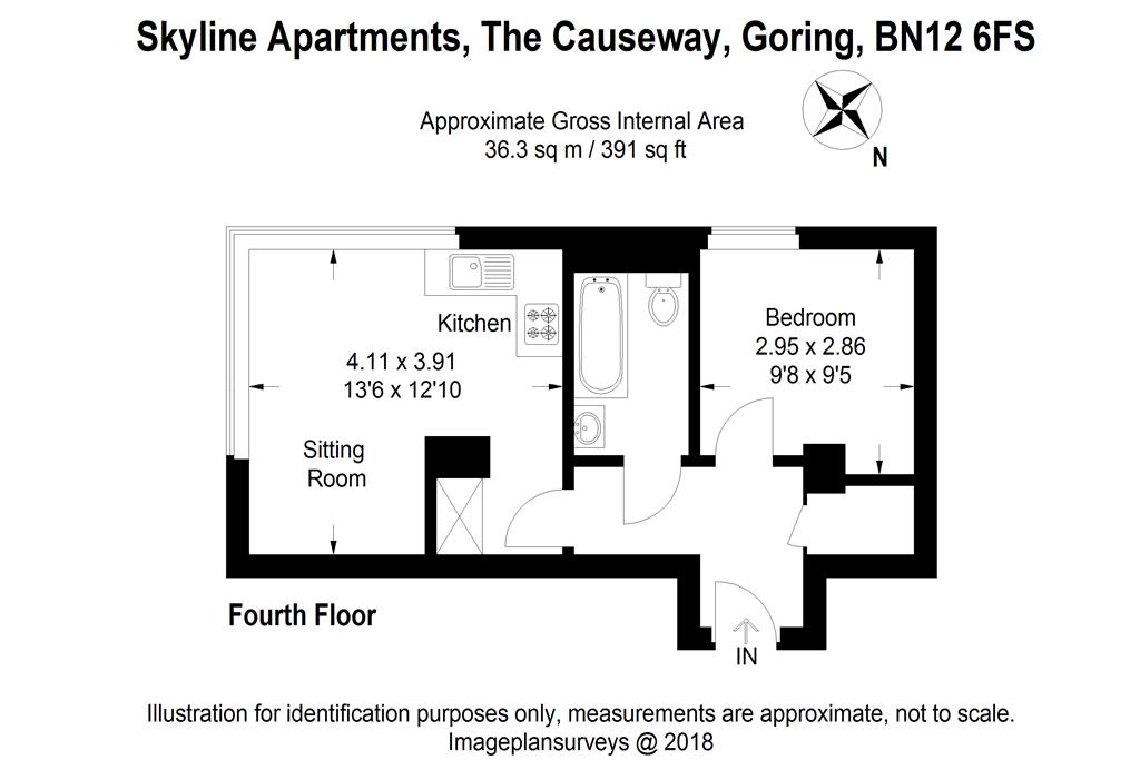 1 Bedrooms Flat for sale in Skyline Apartments, The Causeway, Worthing BN12