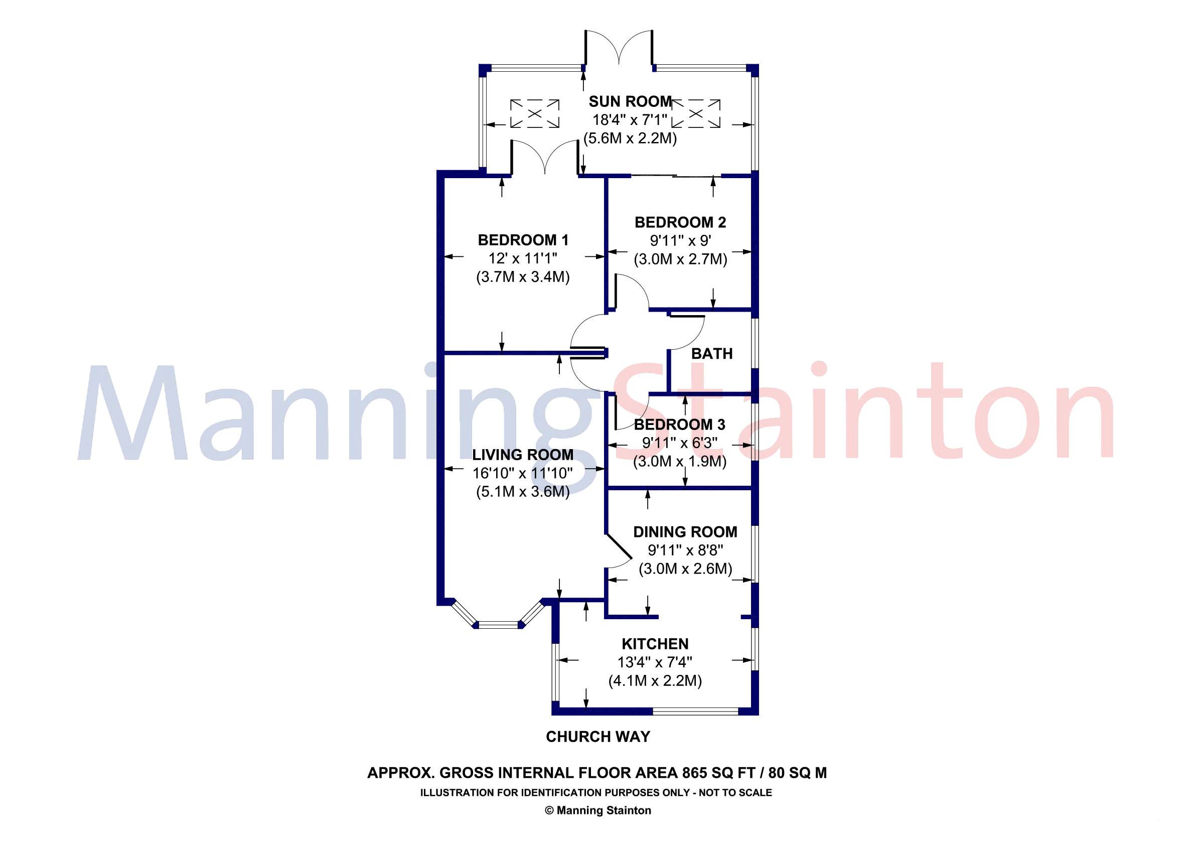 Church Way, Crofton, Wakefield, West Yorkshire WF4, 3 bedroom bungalow