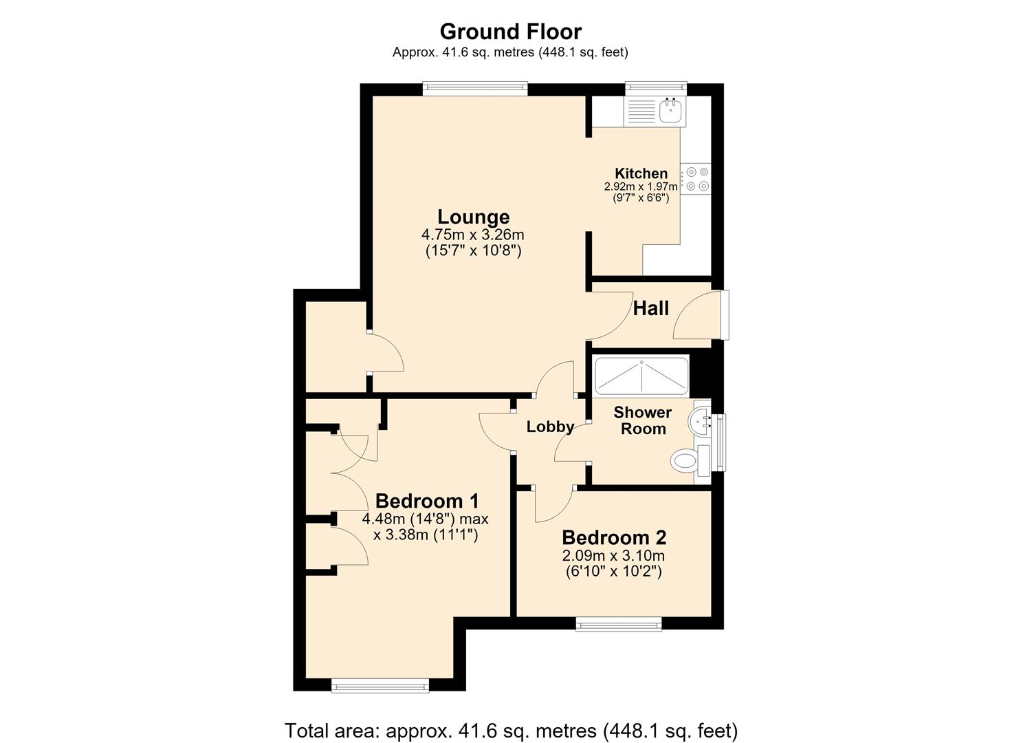 John Gray Court, Hull floorplan
