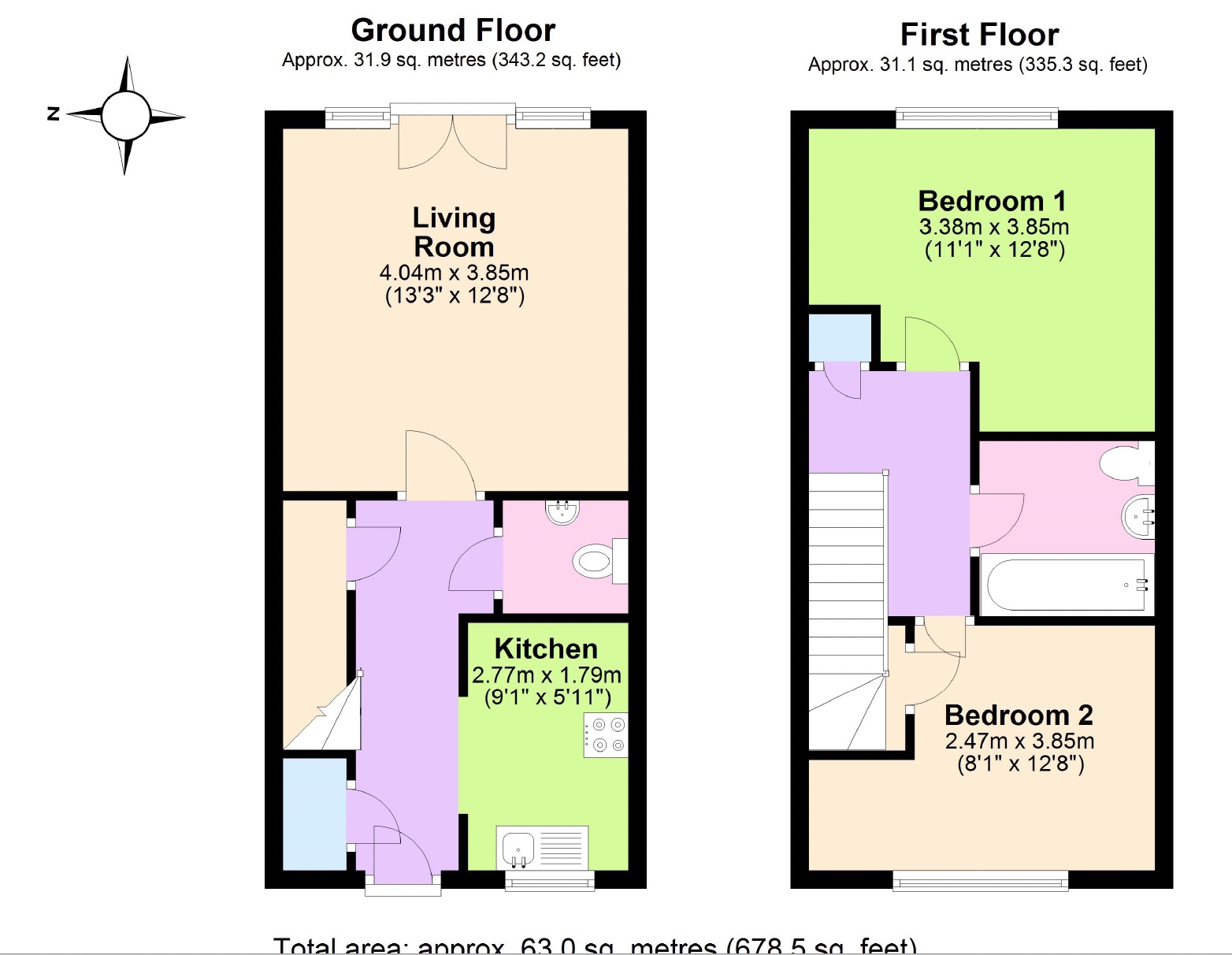 Beards Wood Drive, Breadsall, Derby DE21, 2 bedroom semidetached house