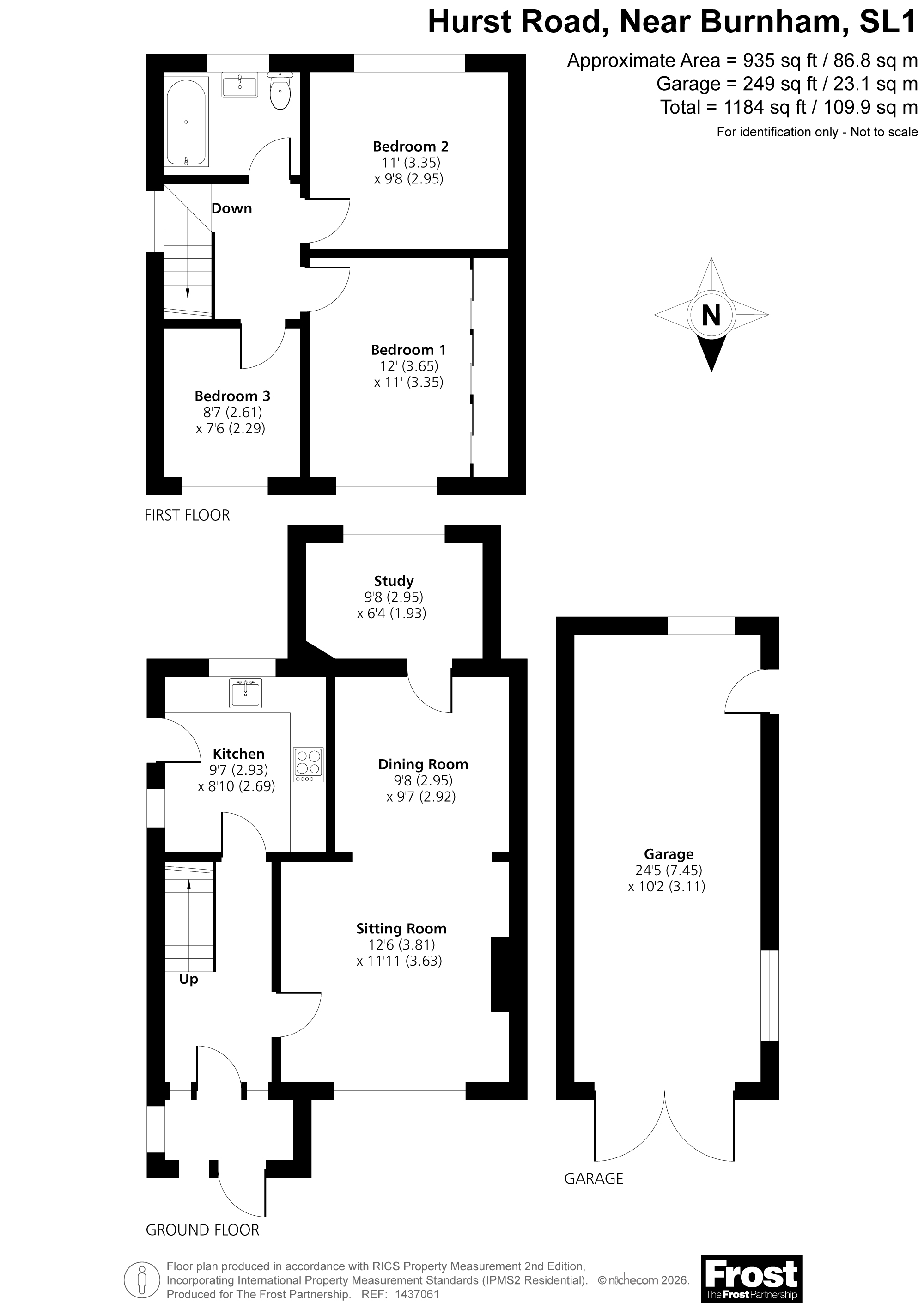 3, Hurst Road, Slough floorplan
