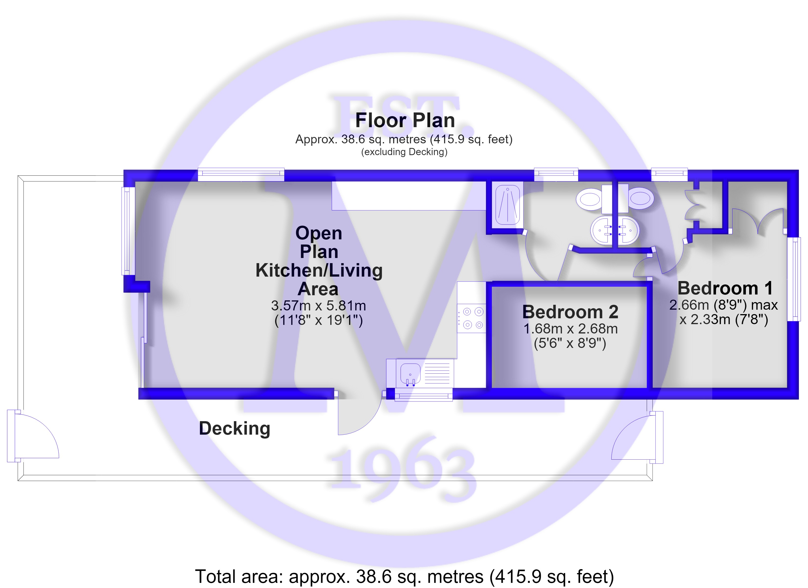 55, Rowan, New Milton floorplan