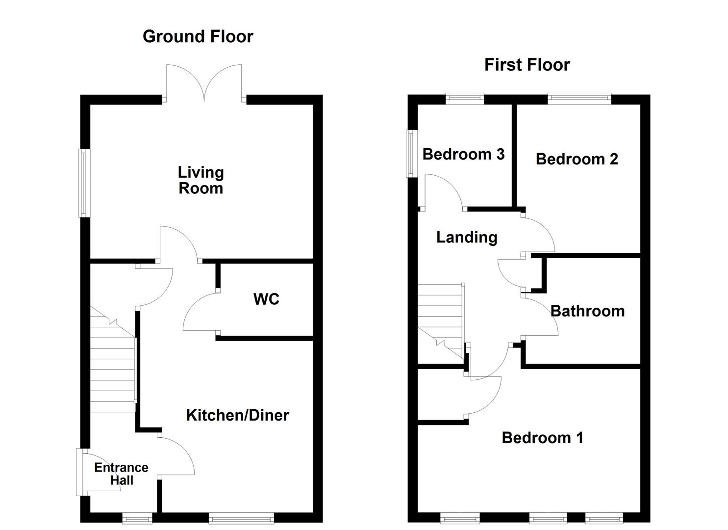2, Prince Drive, Pontefract floorplan