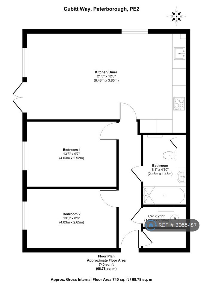 Cubitt Way, Peterborough floorplan