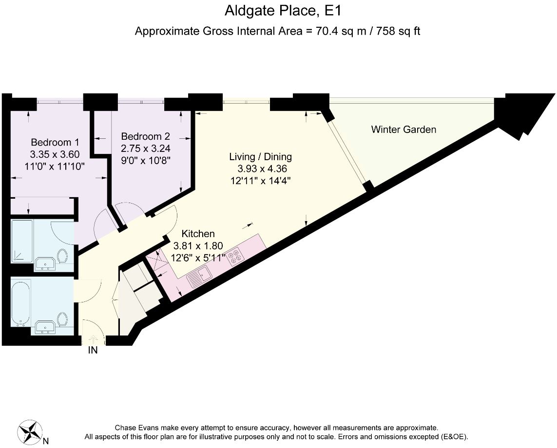 2 Bedrooms Flat to rent in Wiverton Tower, Aldgate Place, Aldgate E1