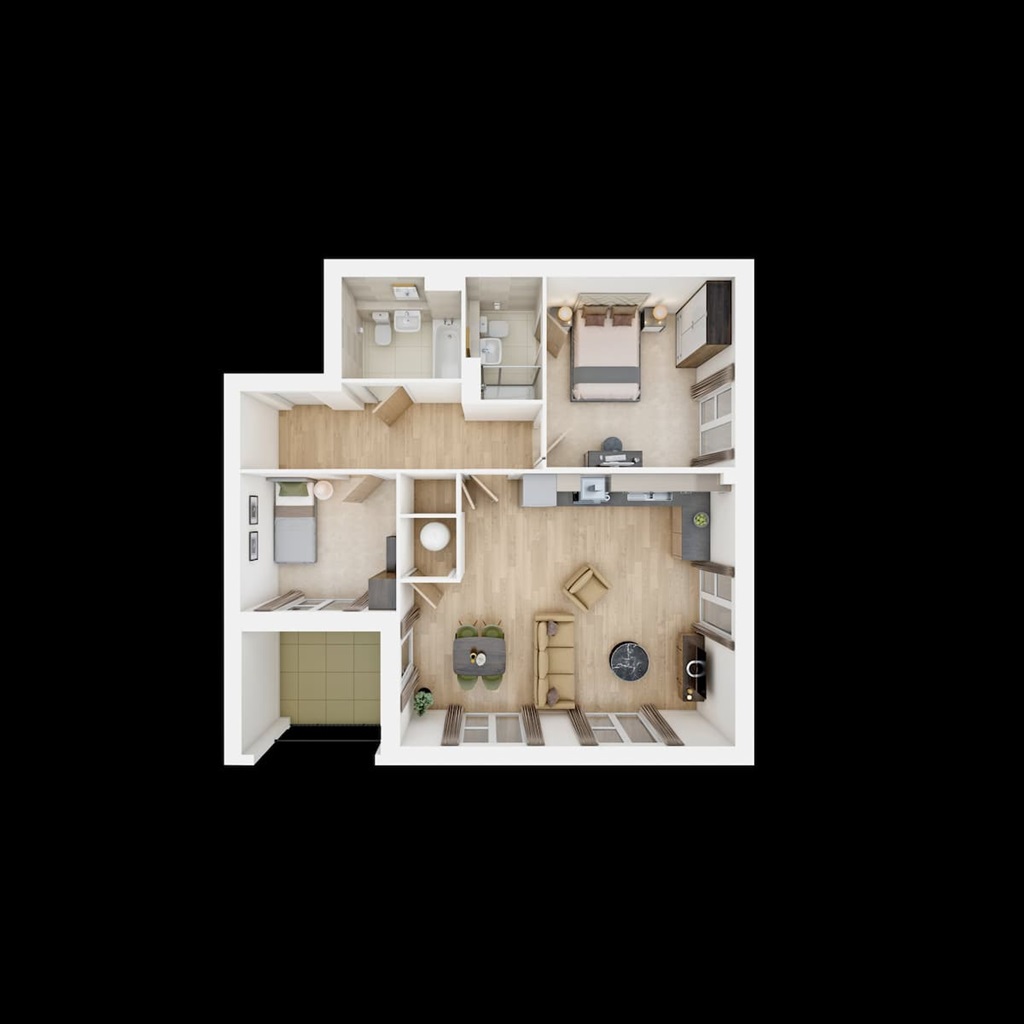 The Buckland Apartments - Plot 453, Hampden Fields East, Off New Road, Weston Turville, Aylesbury floorplan