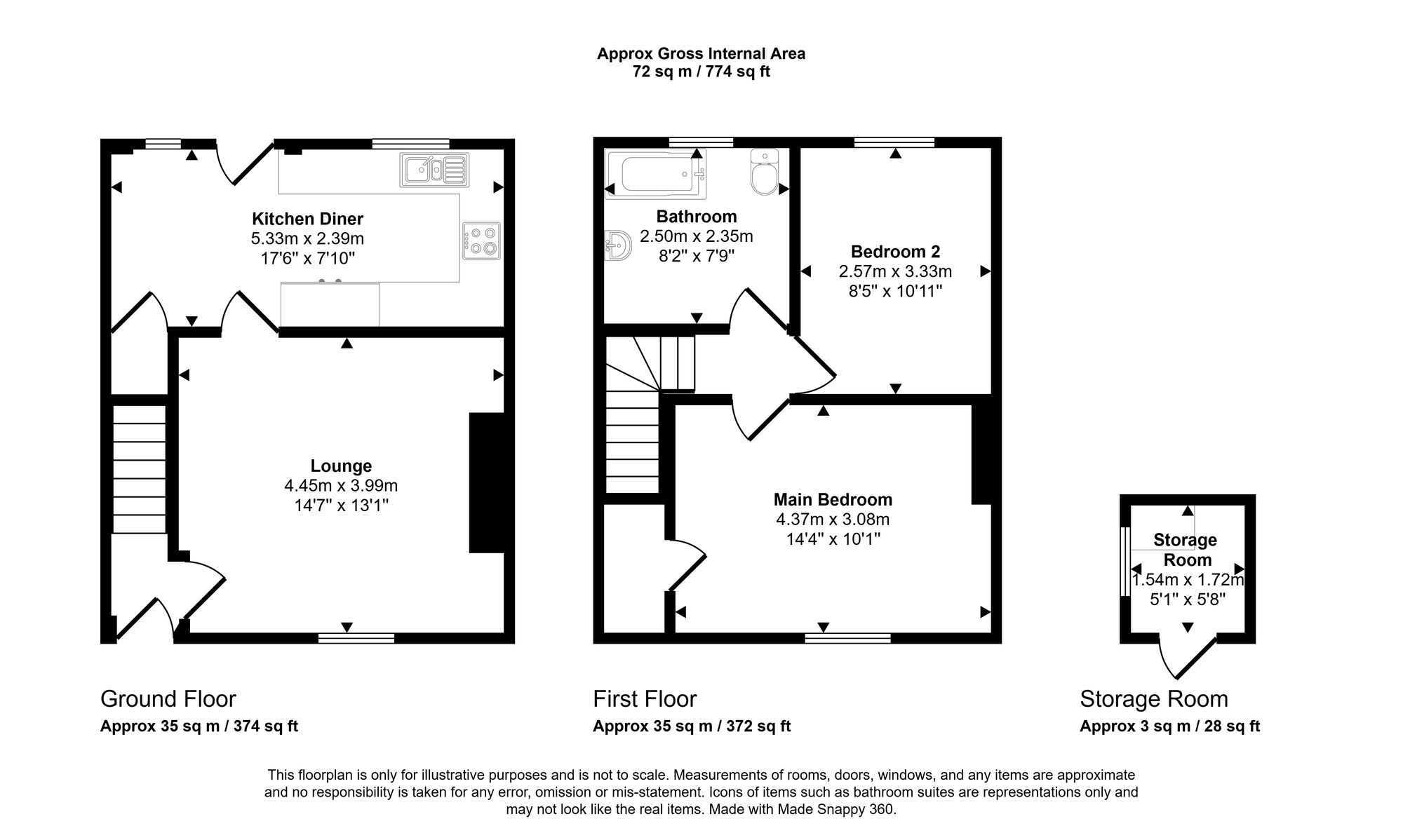 20 Stirling Street, Wigan floorplan