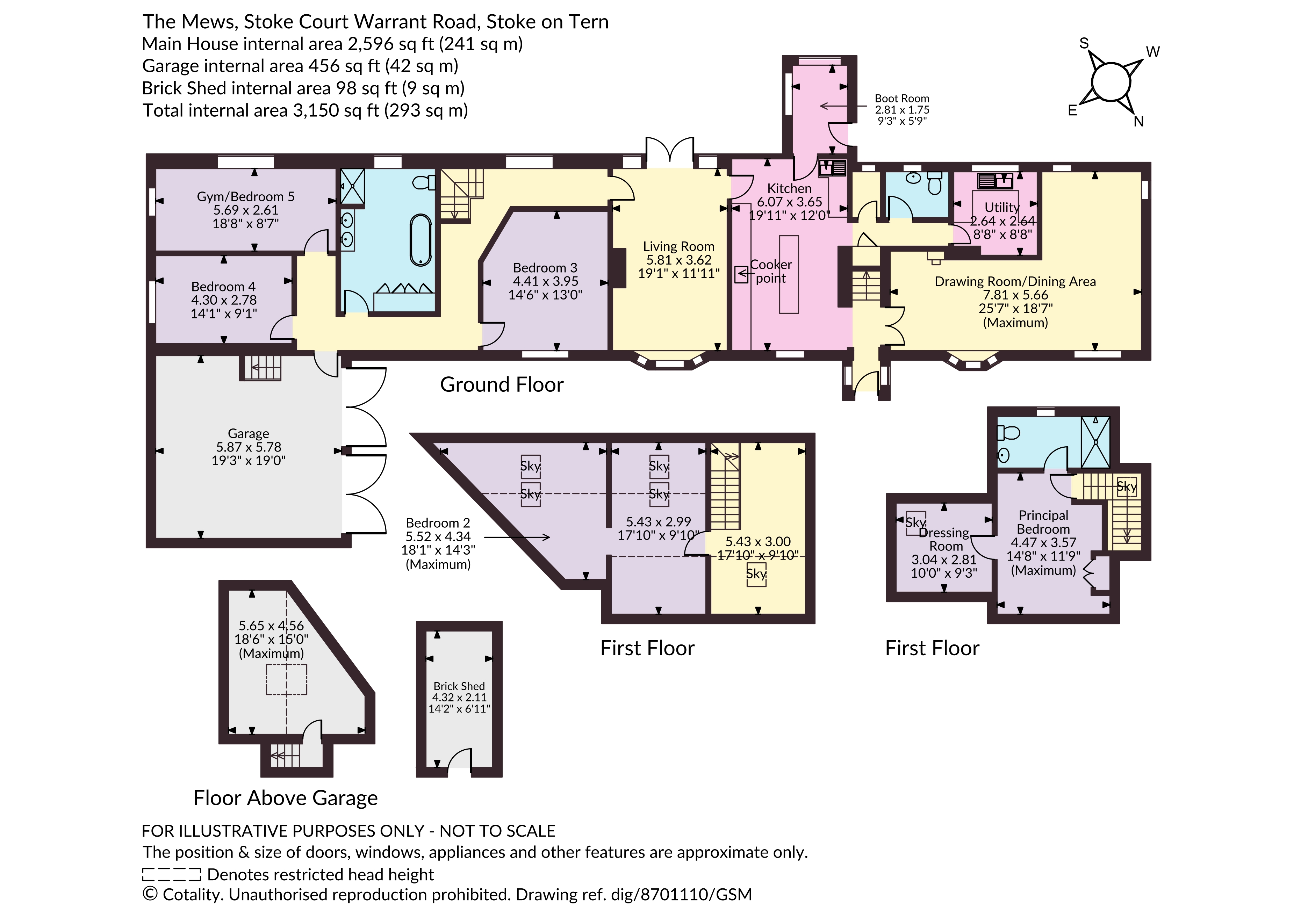 The Mews, Stoke Court,, Warrant Road, North Shropshire floorplan