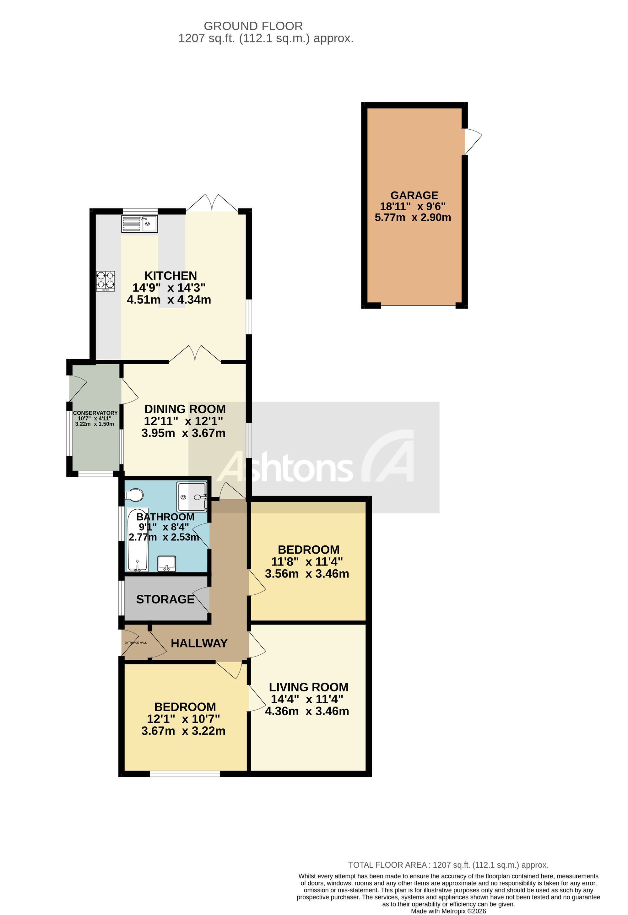 4 Chimes Road, Wigan floorplan