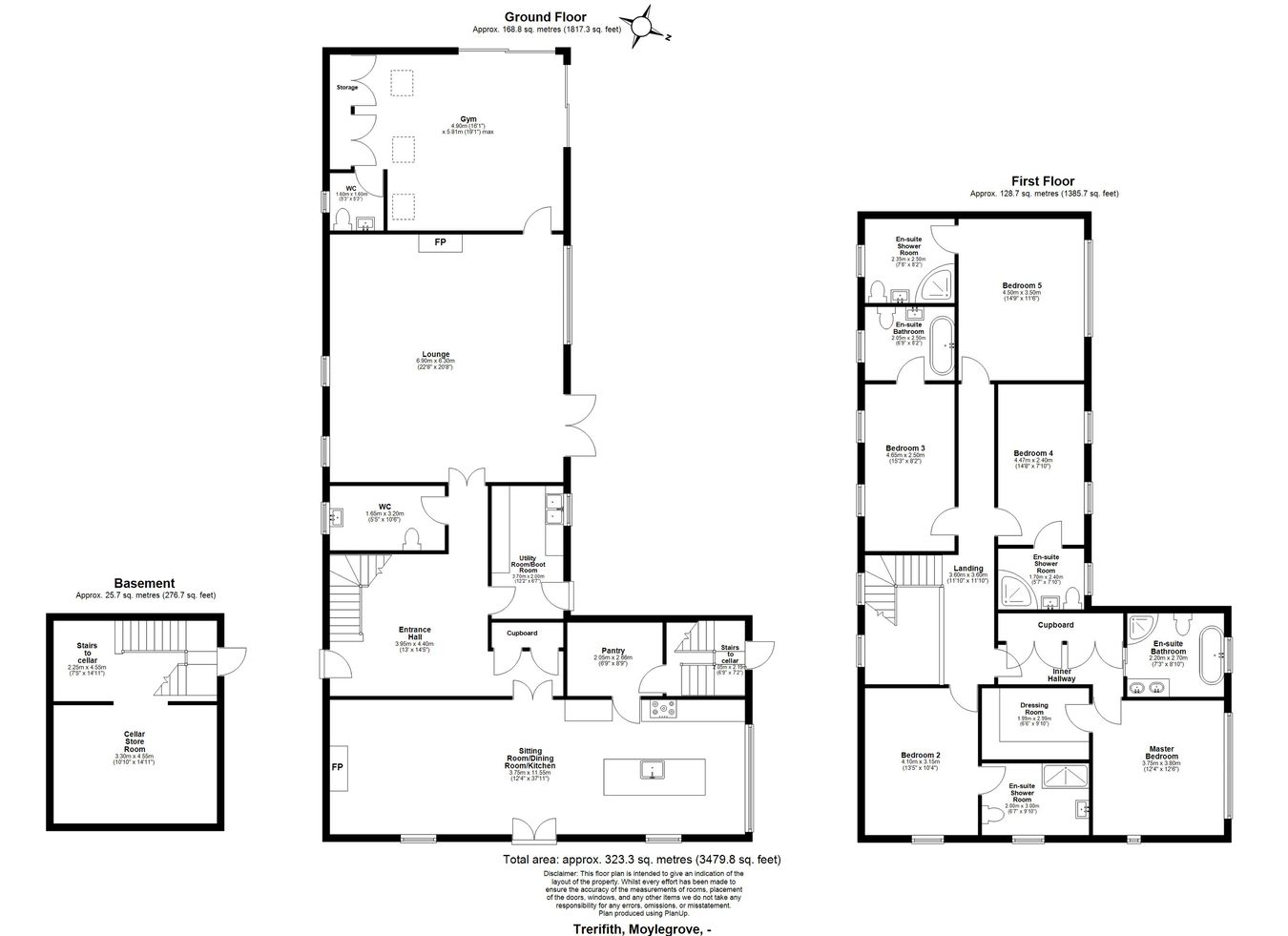 Treriffith, Moylegrove floorplan