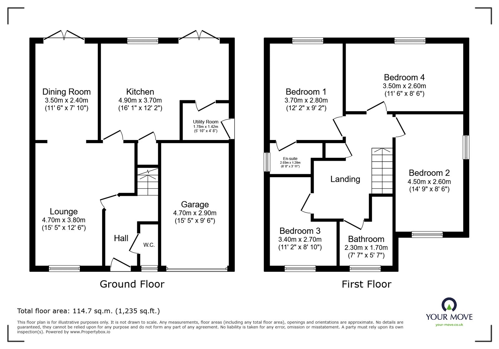 1, Corn Meadows, Warwickshire floorplan