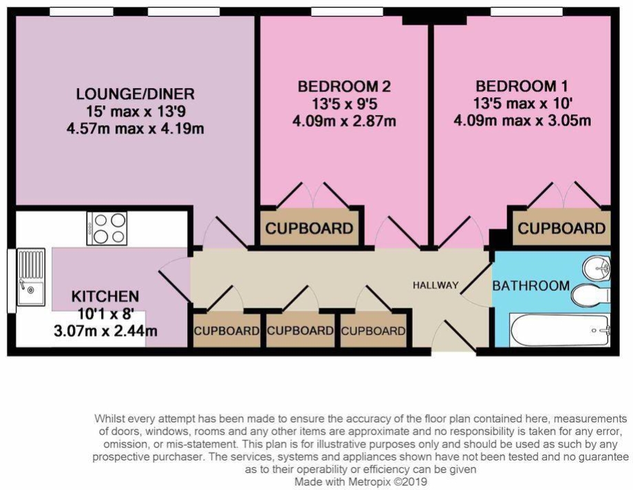 17, Elder House, Basingstoke floorplan