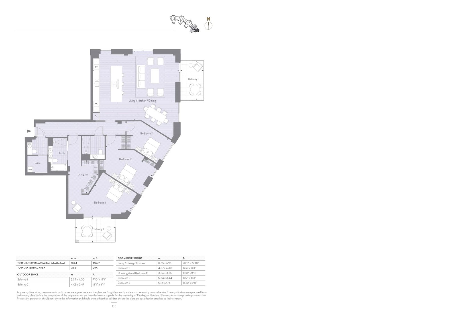 3 Bedrooms Flat for sale in Paddington Gardens, London W2