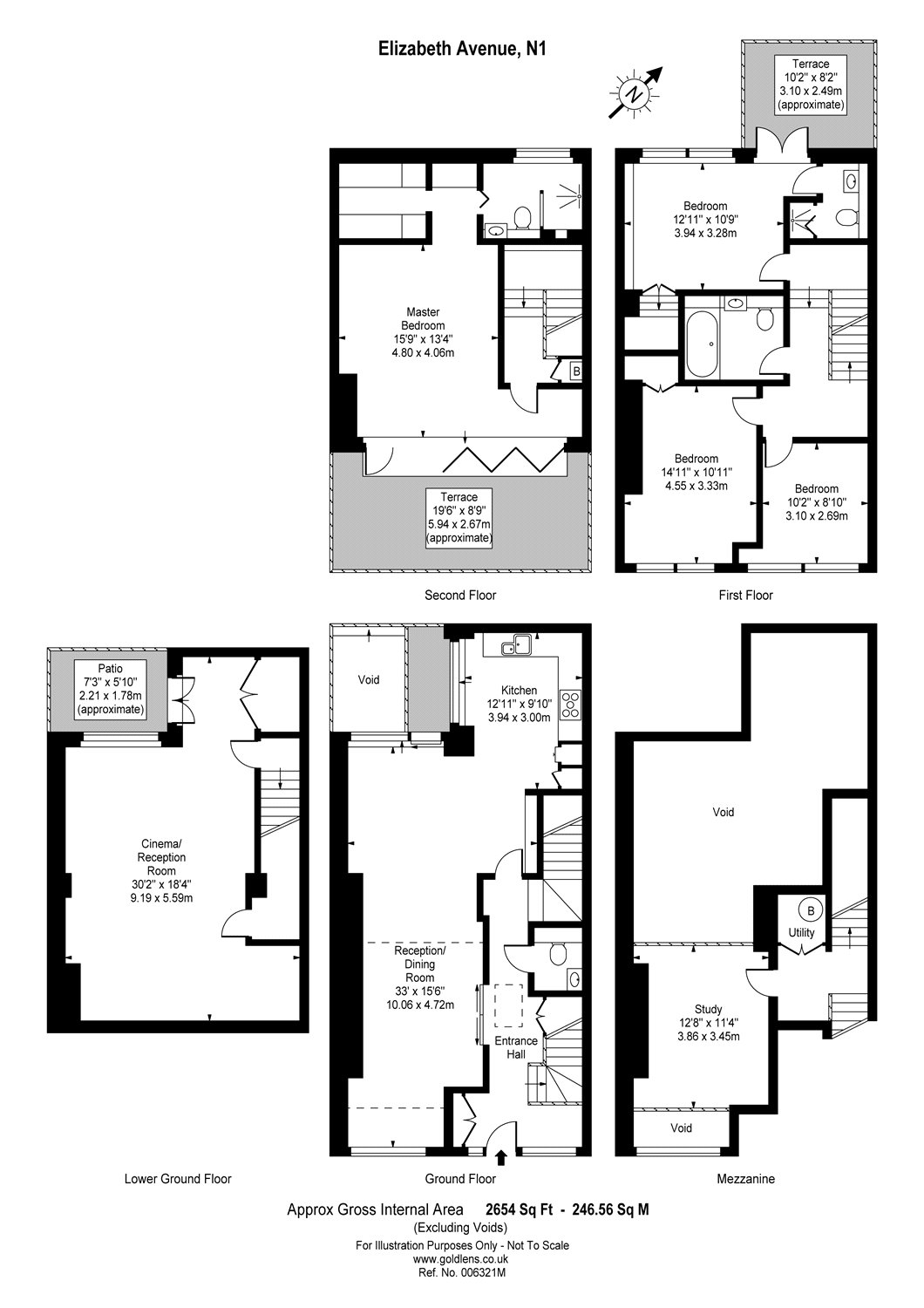 4 Bedrooms  to rent in Elizabeth Avenue, Islington, London N1