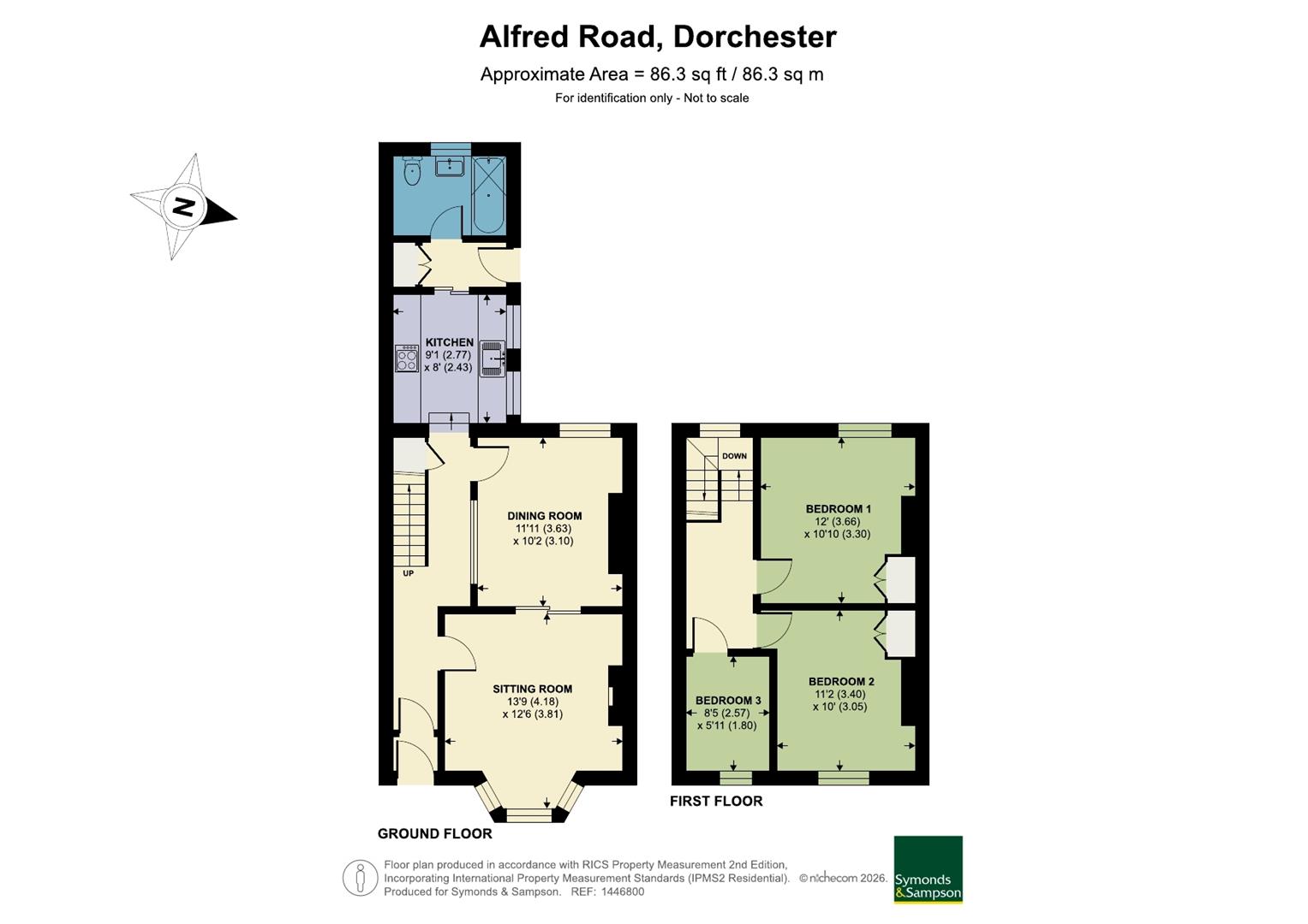19, Alfred Road, Dorchester floorplan