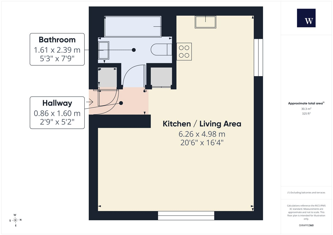 15, Caroline Close, London floorplan