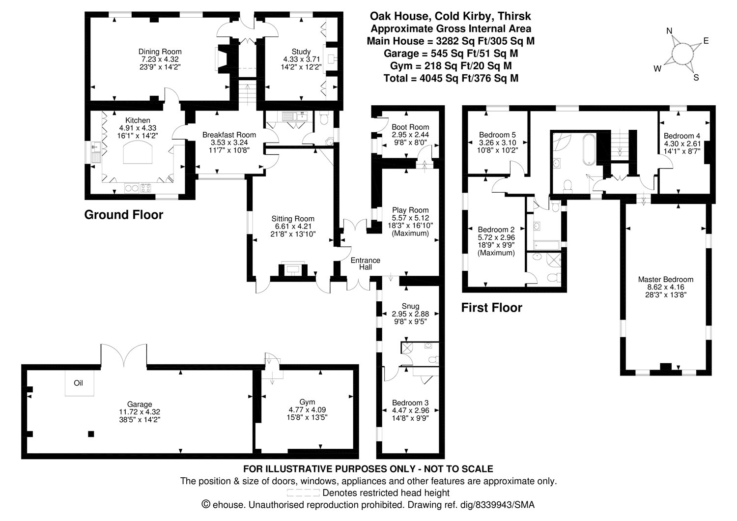 5 Bedrooms Detached house for sale in Cold Kirby, Thirsk, North Yorkshire YO7