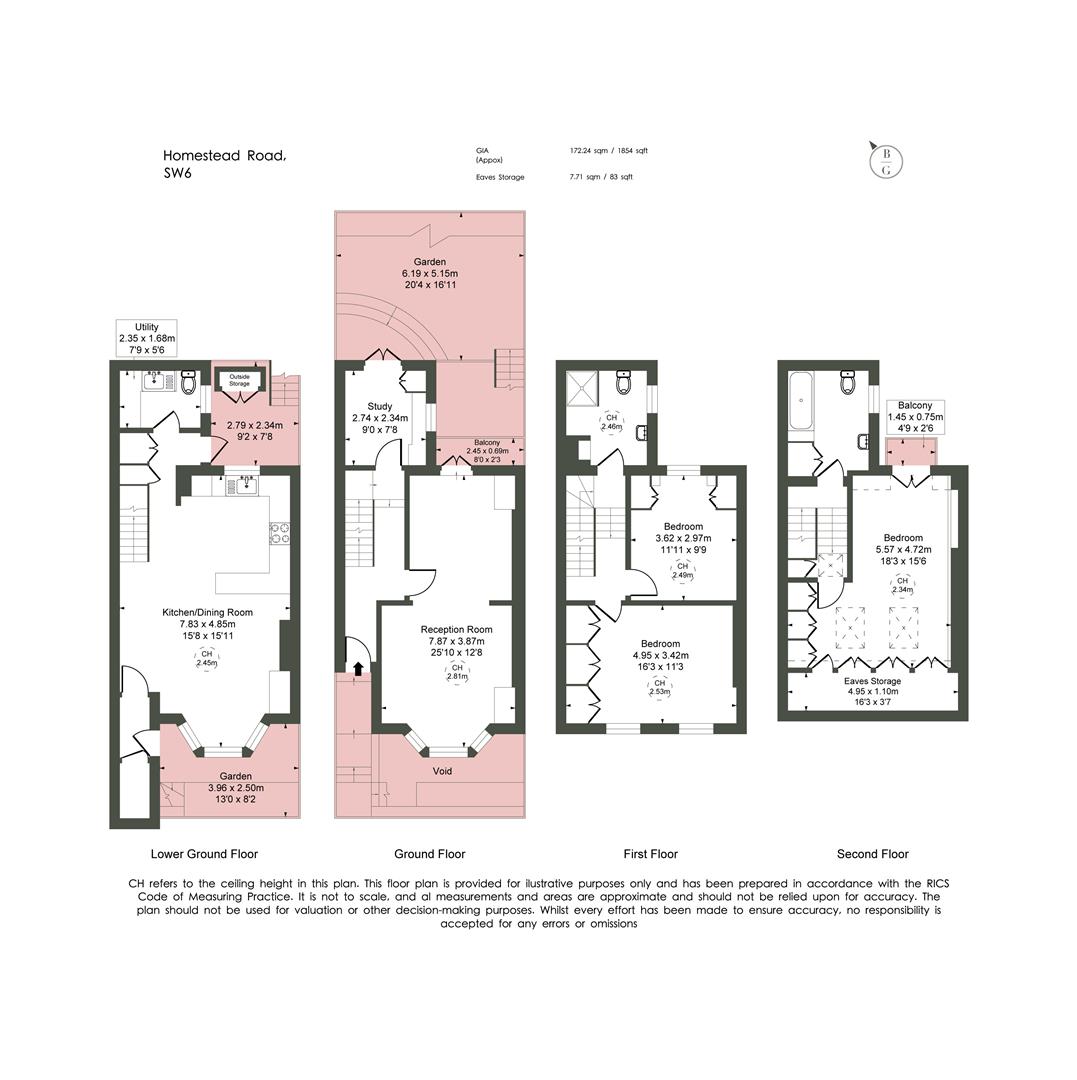 15, Homestead Road, Fulham floorplan