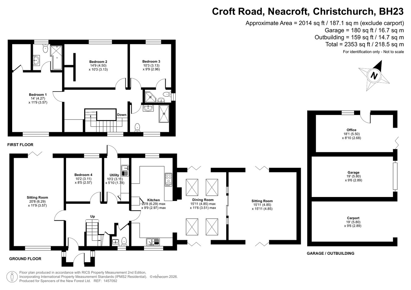 Foxgloves, Croft Road, Christchurch floorplan