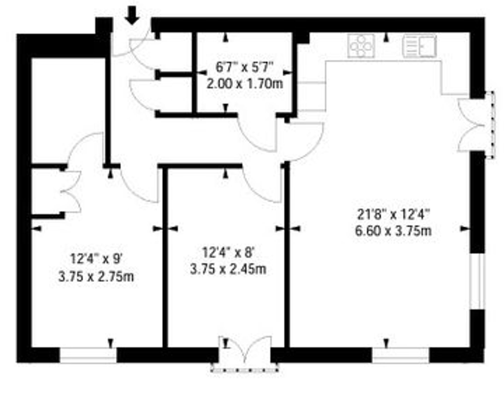 173 Roman Road, Corby floorplan