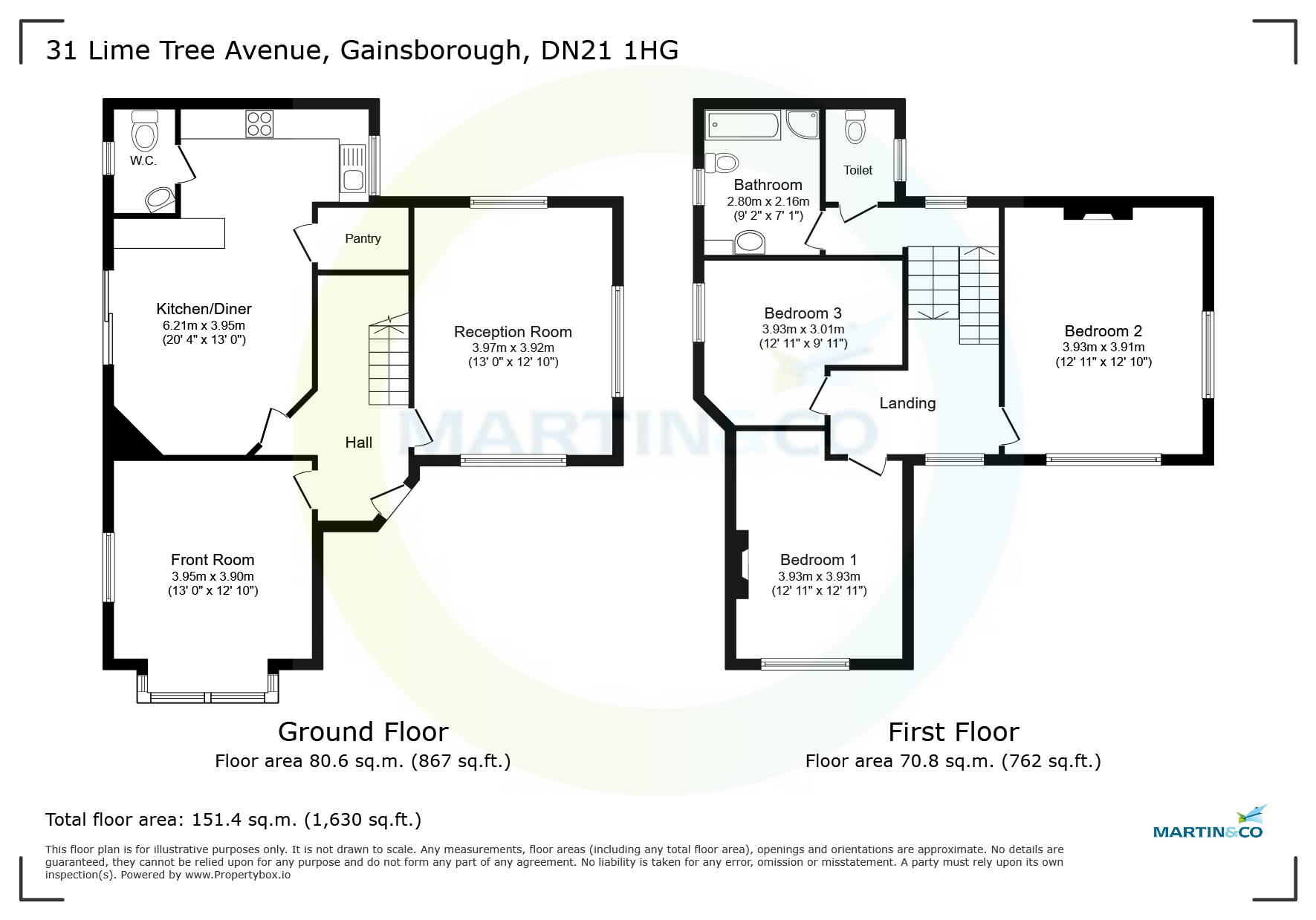 31, Lime Tree Avenue, Gainsborough floorplan
