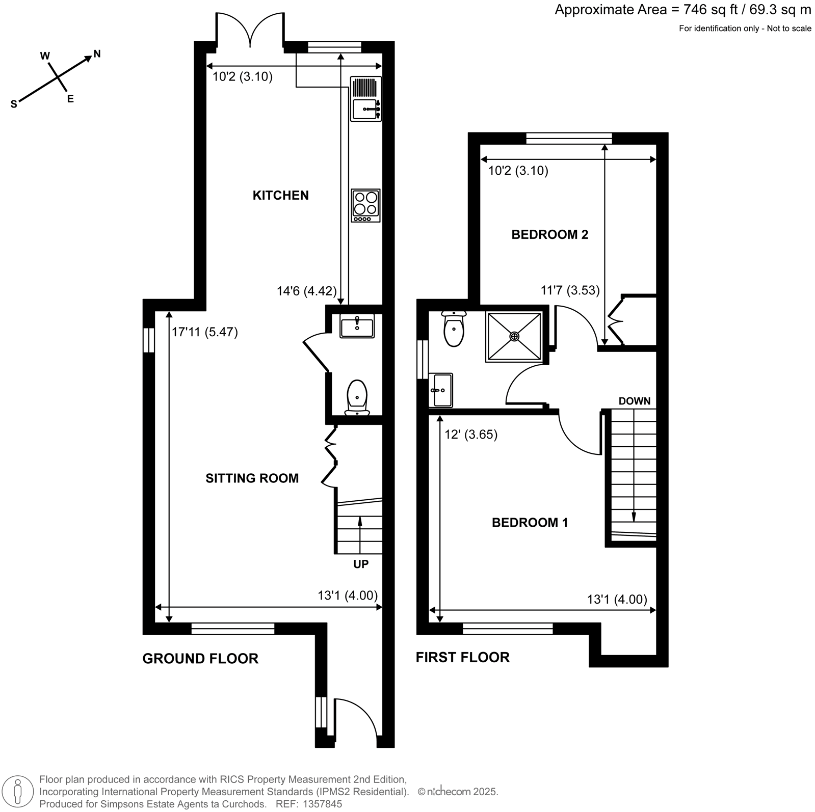 72A, Farm Road, Esher floorplan
