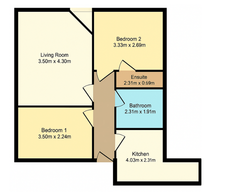 42 Southall Court, Lady Margaret Road, Southall floorplan