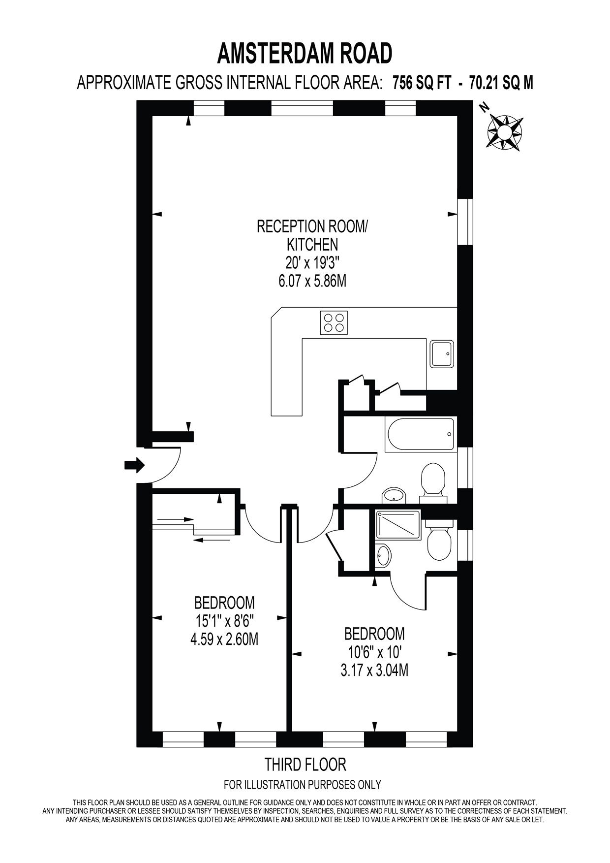 Amsterdam Road, London E14, 2 bedroom flat for sale 64040114