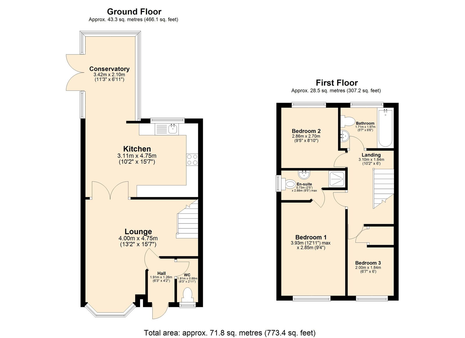 7, Galloway Drive, Skelmersdale floorplan