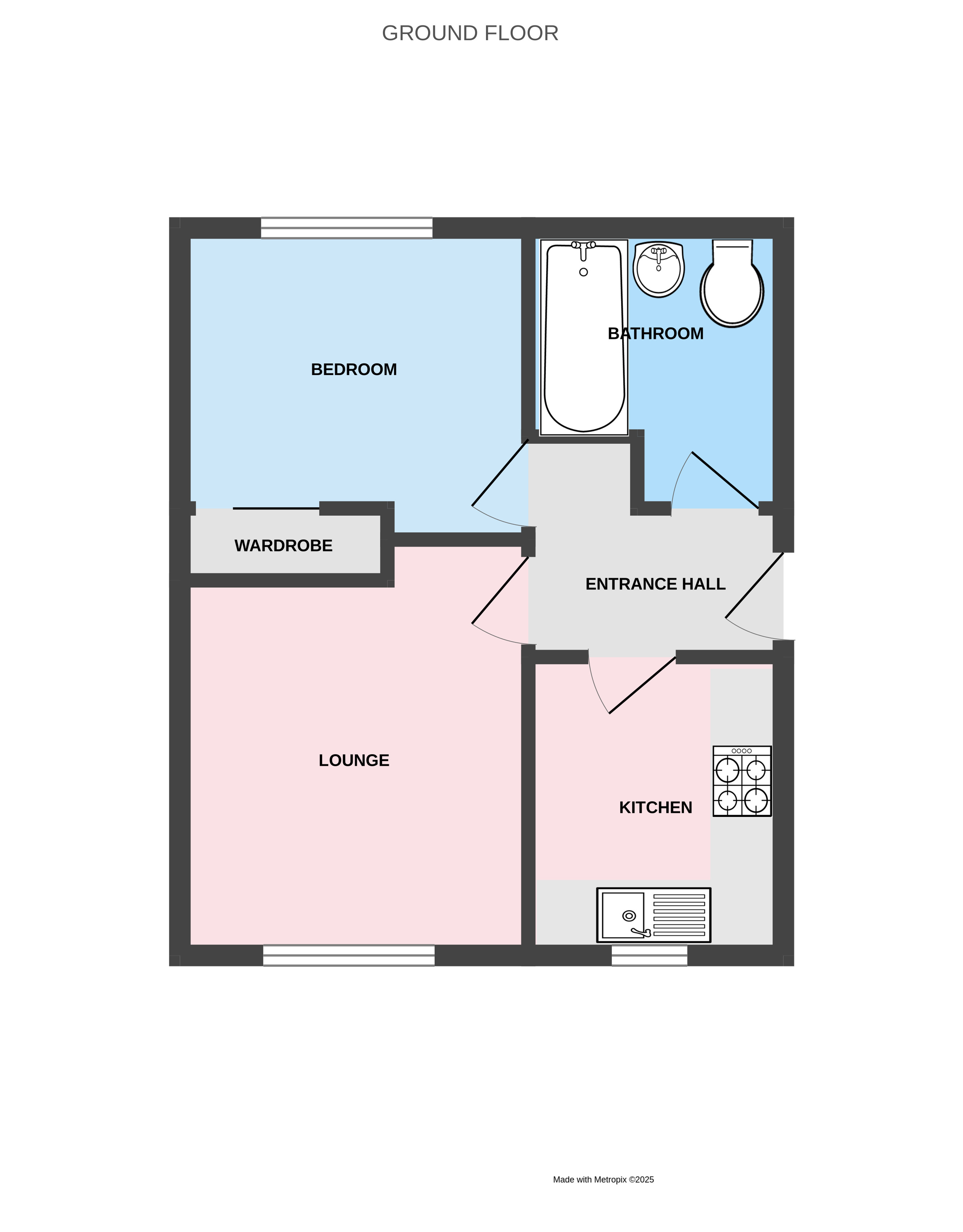 Flat 3,, Albany Court, Trench floorplan