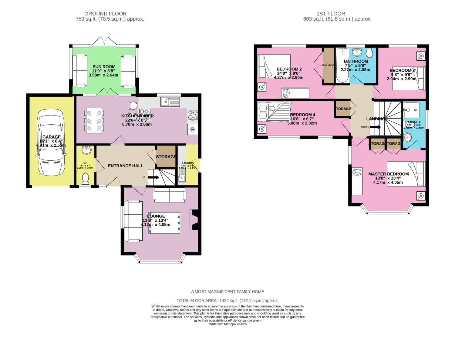 56, Cranbourne Drive, Redcar floorplan