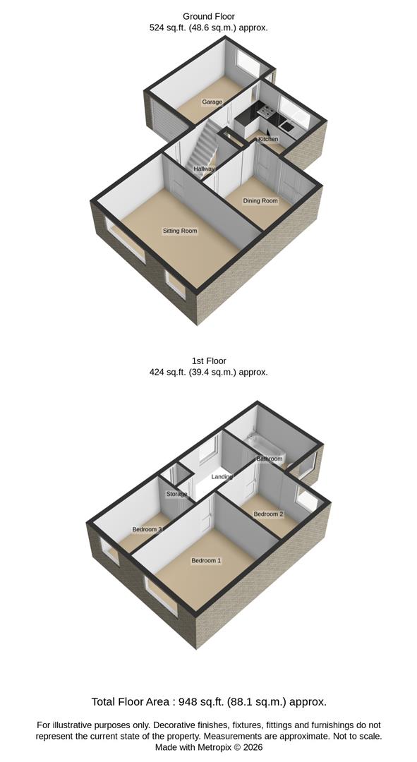13, Colby Road, Burry Port floorplan