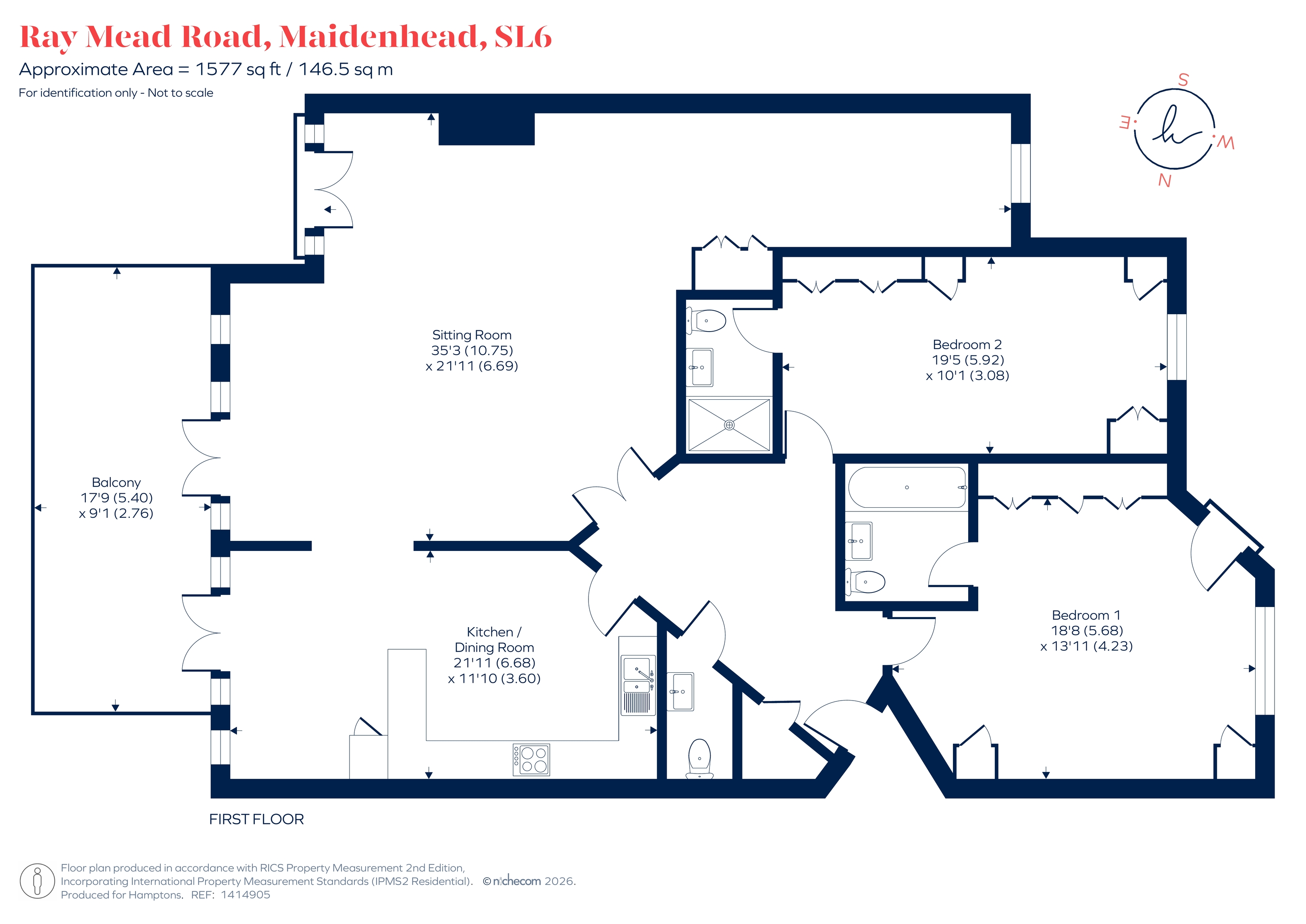 9 Chandlers Quay, Ray Mead Road, Maidenhead floorplan