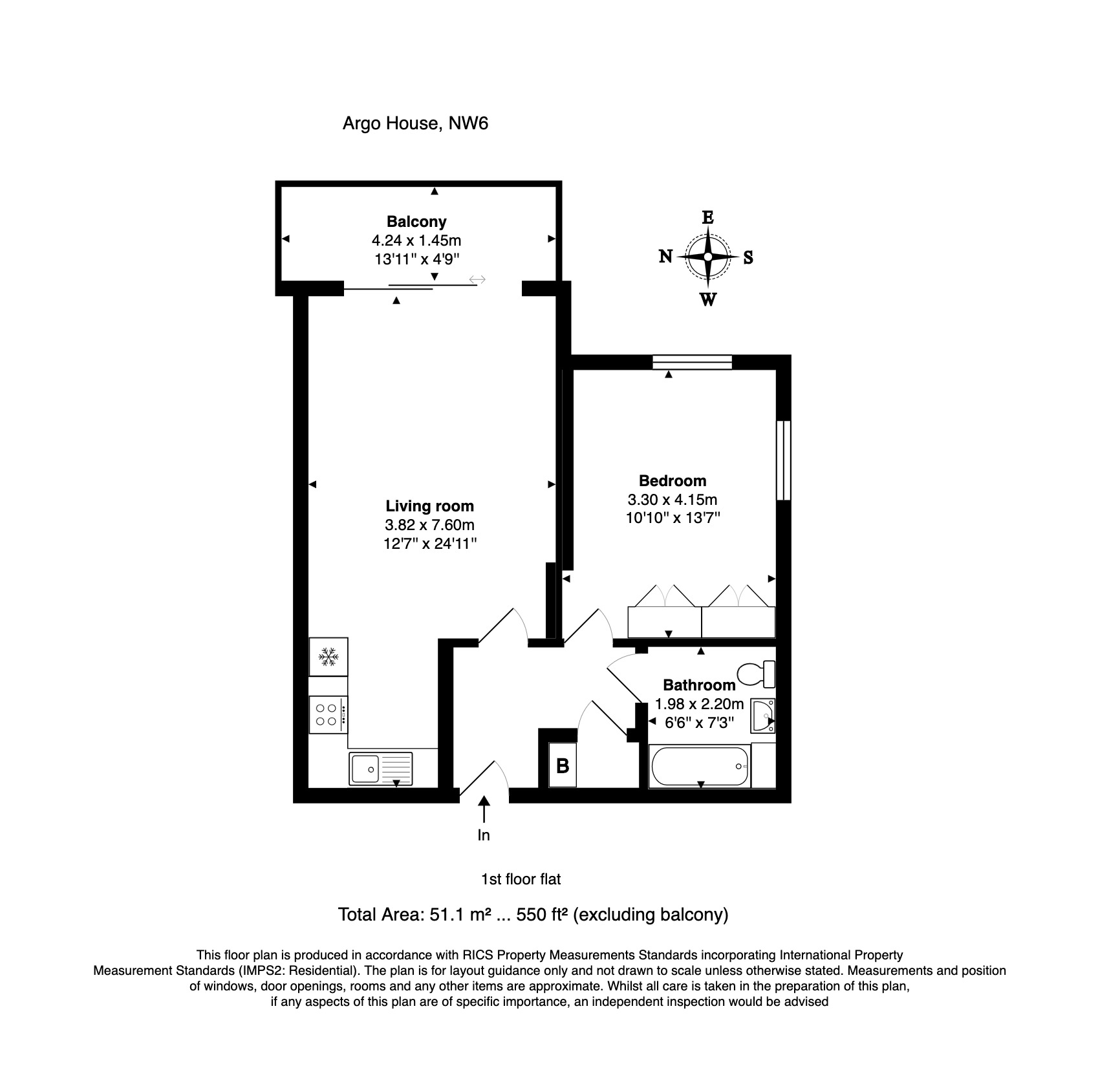 999, Kilburn Park Road, London floorplan