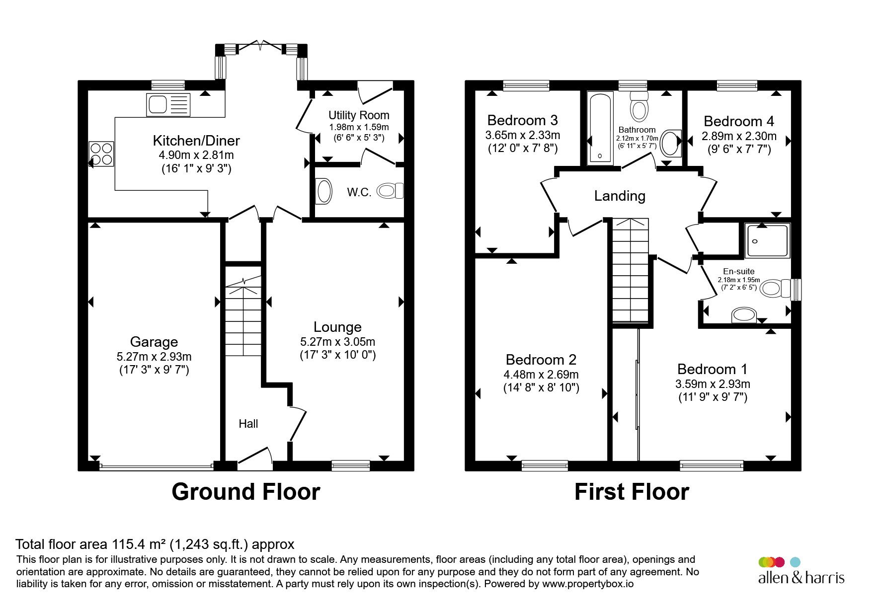 67, Hillman Road, Paisley floorplan