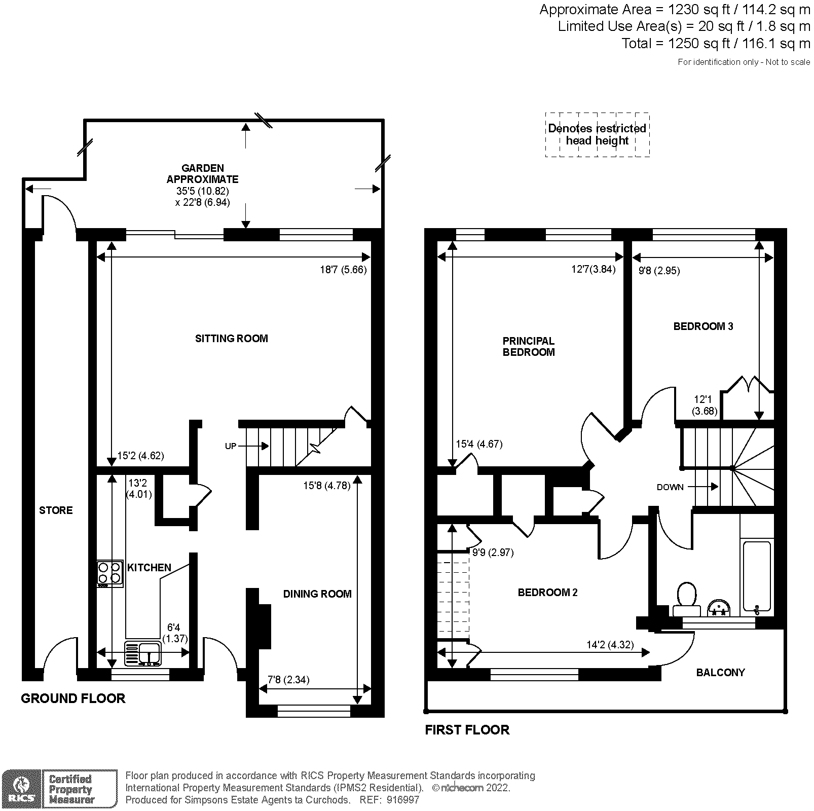 16, Betley Court, Walton-On-Thames floorplan