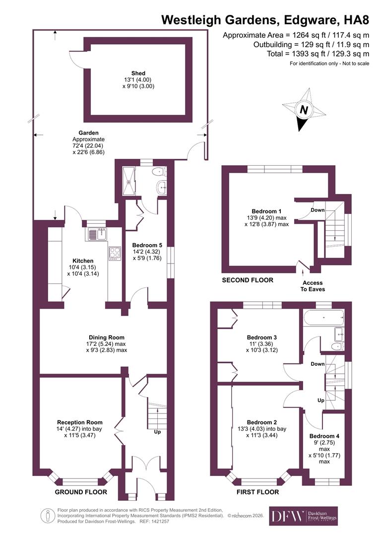 15, Westleigh Gardens, Edgware floorplan