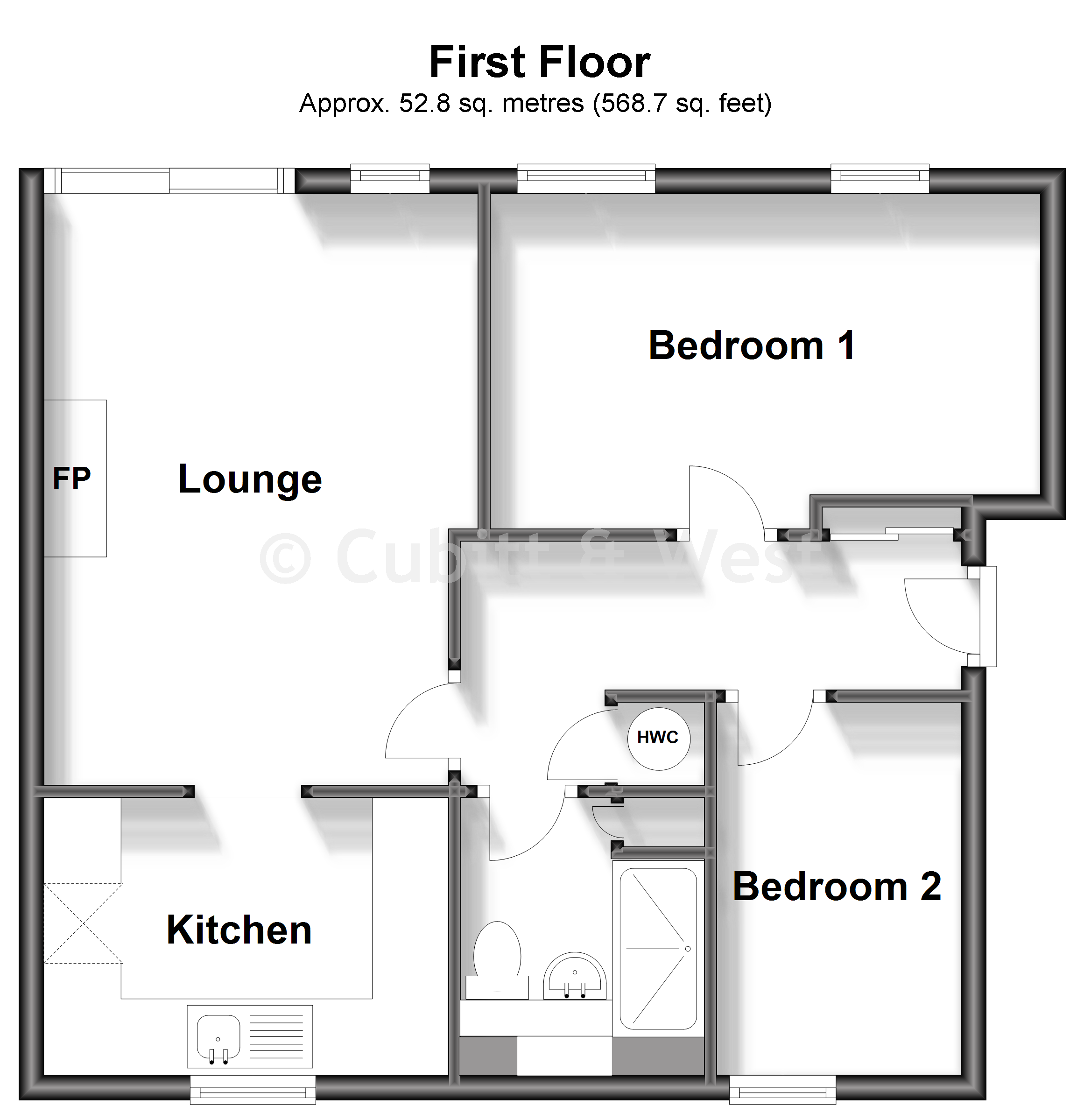Sackville Court, Fairfield Road, East Grinstead floorplan