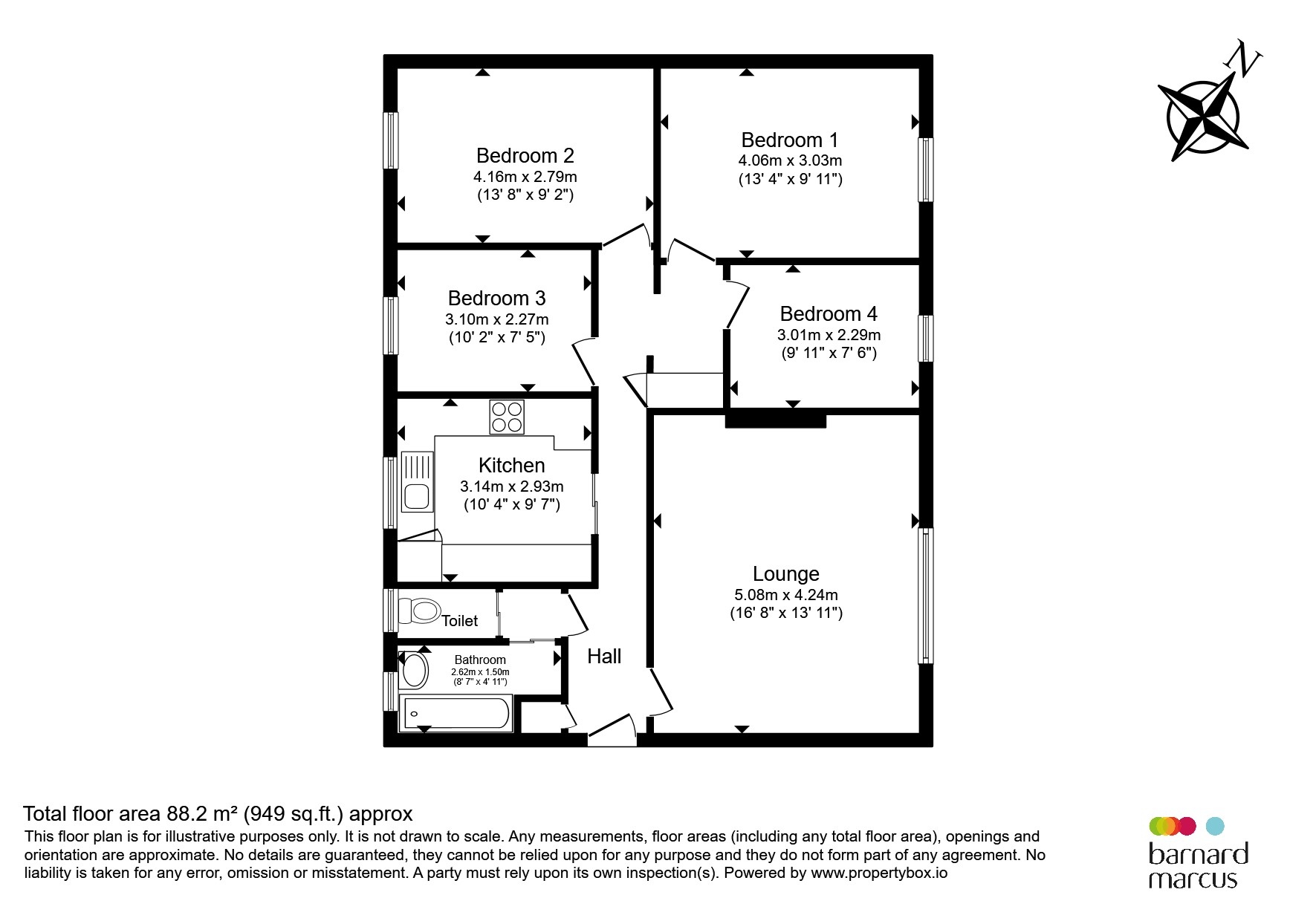 Flat 6, Newbridge Court, Hazelhurst Road, London floorplan