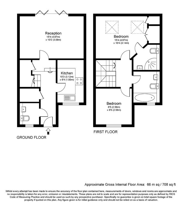 2 Bedrooms Detached house for sale in Cross Road, Weybridge, Surrey KT13