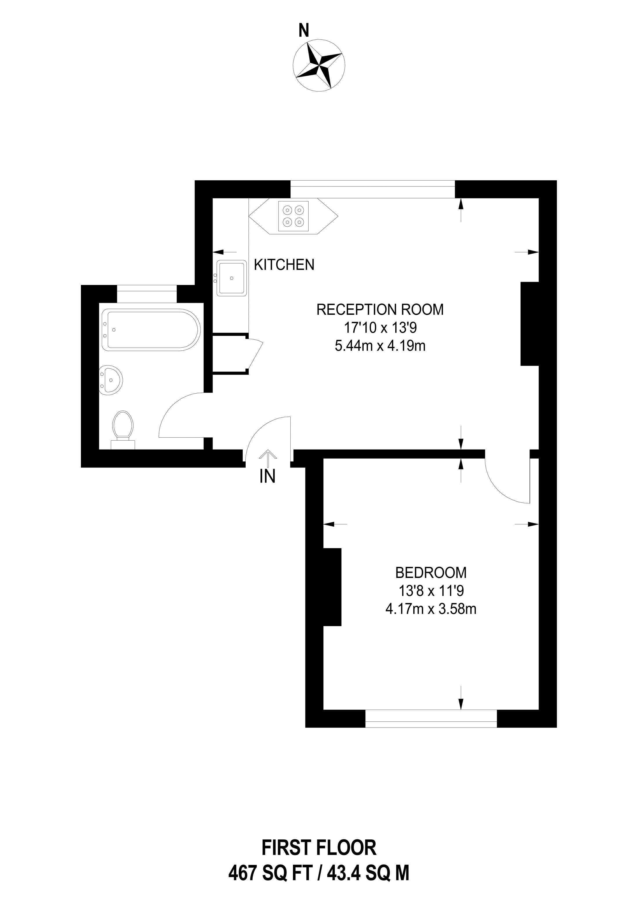 1 Bedrooms Flat to rent in Gleneldon Road, Streatham SW16