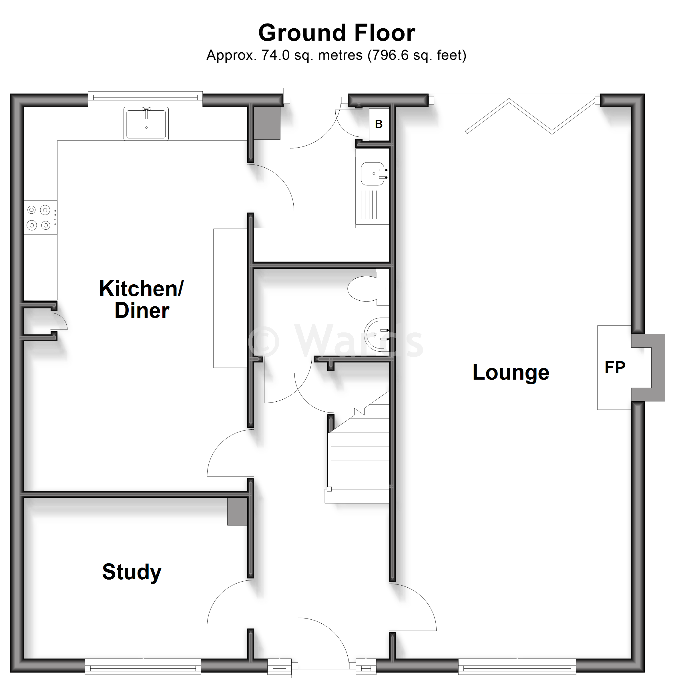 7, St. Crispin Close, Deal floorplan