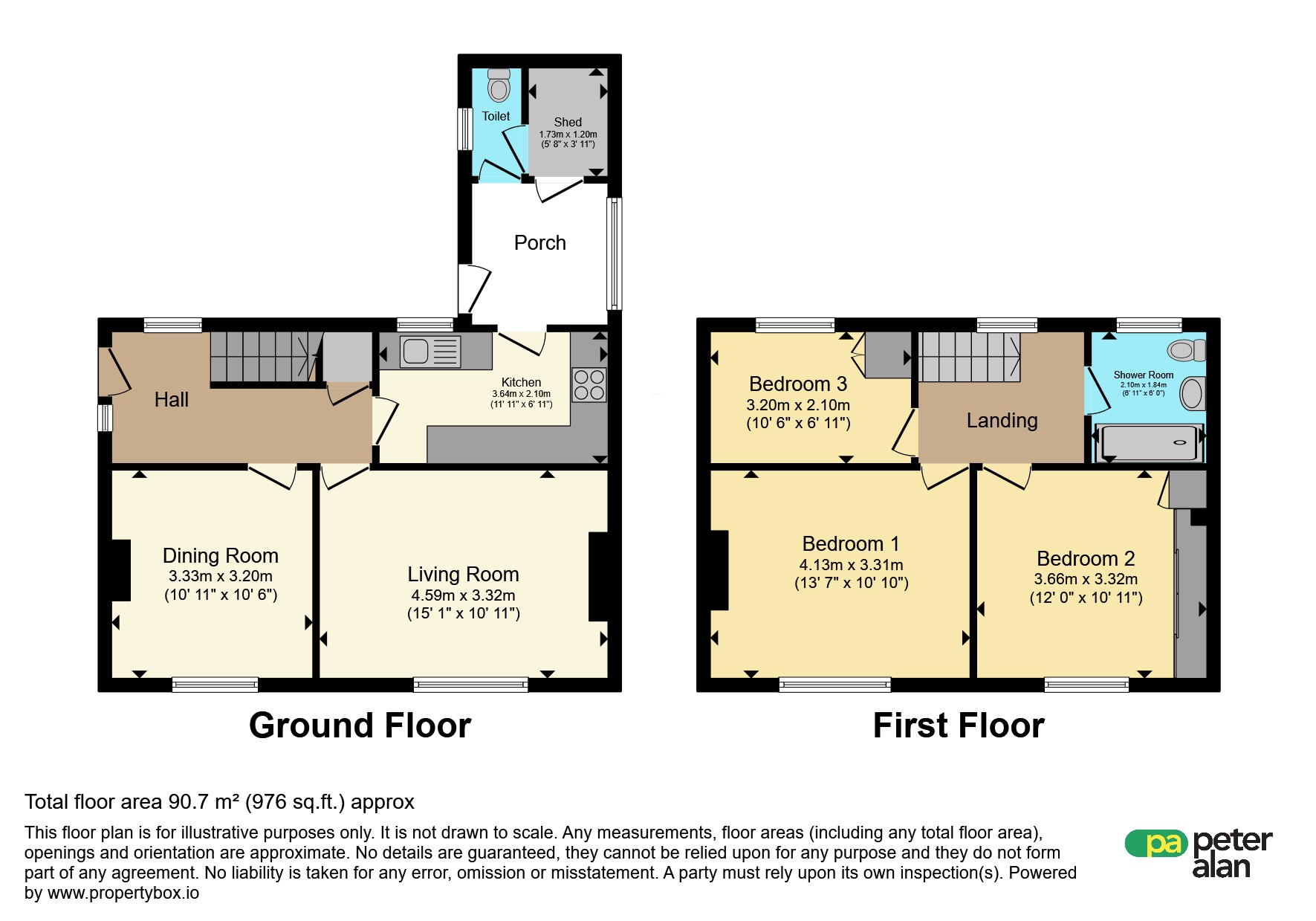 9, Linden Way, Merthyr Tydfil floorplan